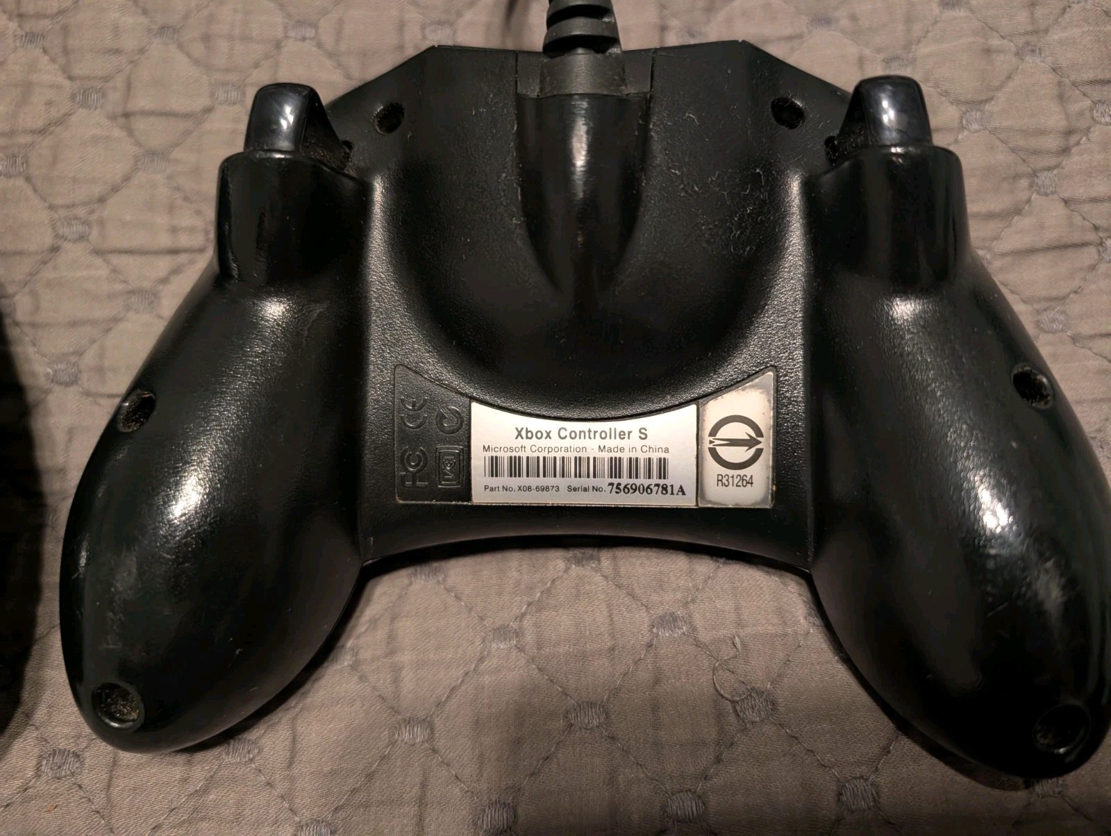 Lot Of 2 Original Xbox OEM S Type Black Controller (X08-69873) Breakaway Tested