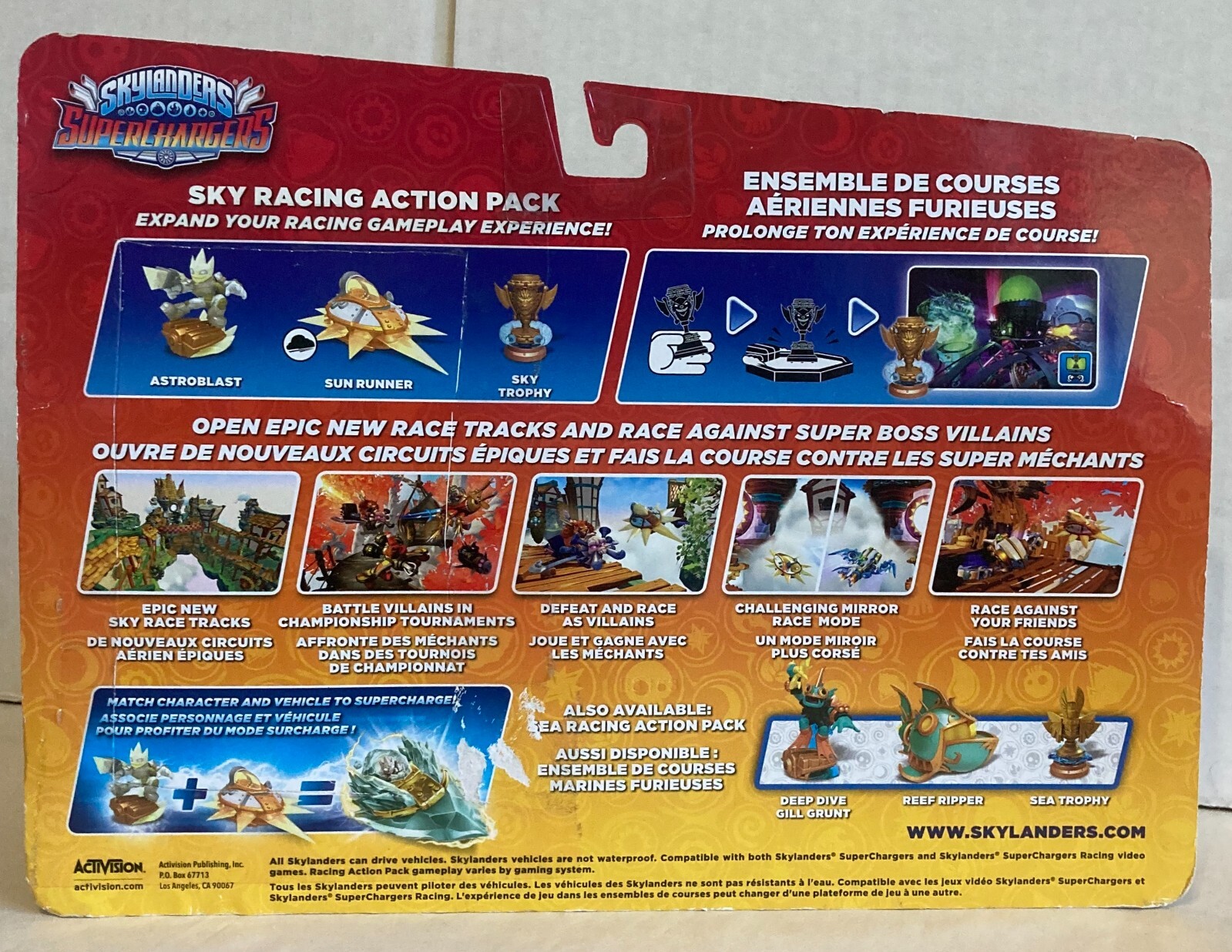 Skylander Supercharger Legendary Sky Racing Action Pack