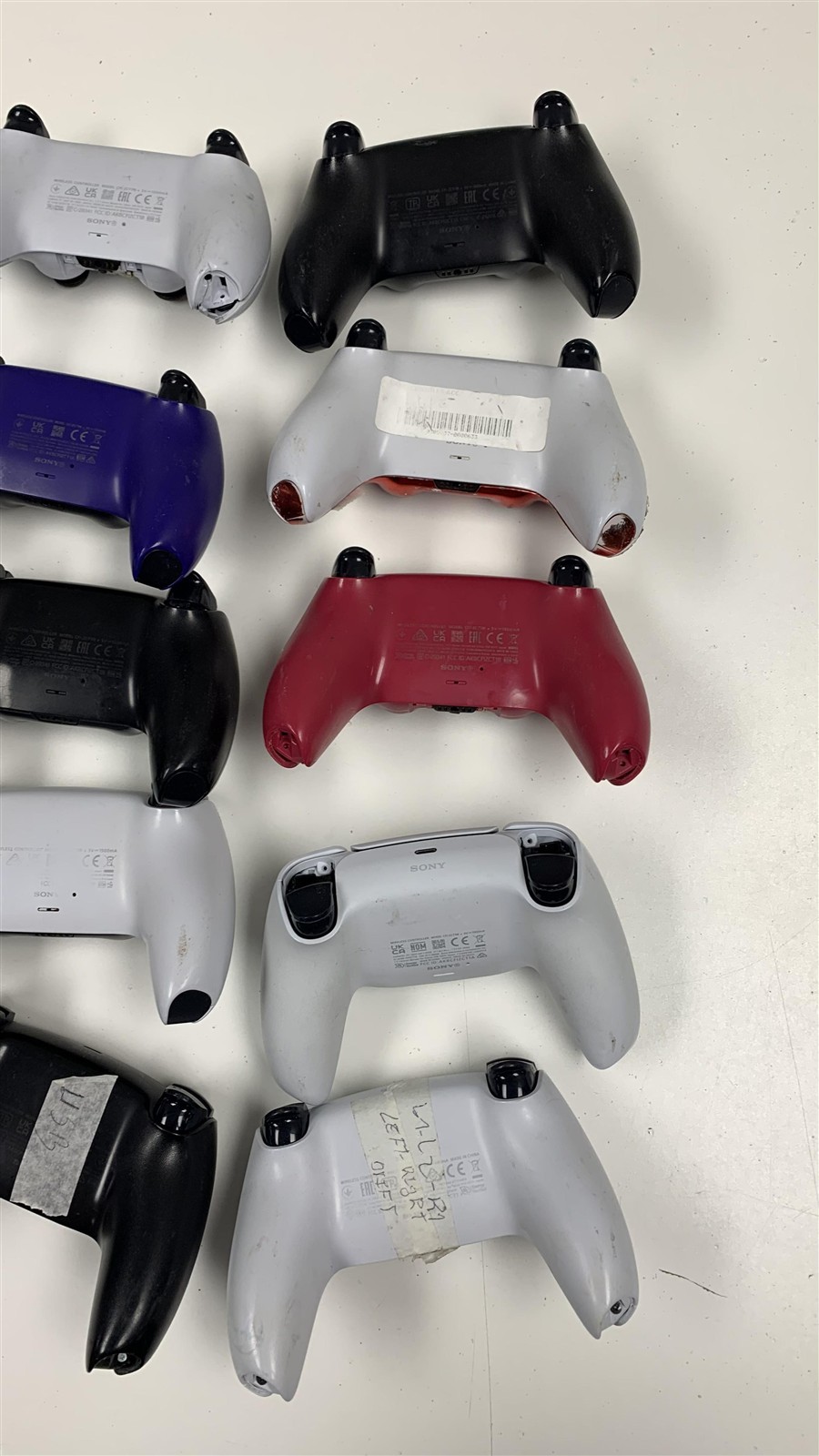 Bulk Lot 20 Sony PS5 DualSense Controllers Broken Parts Repair Wholesale