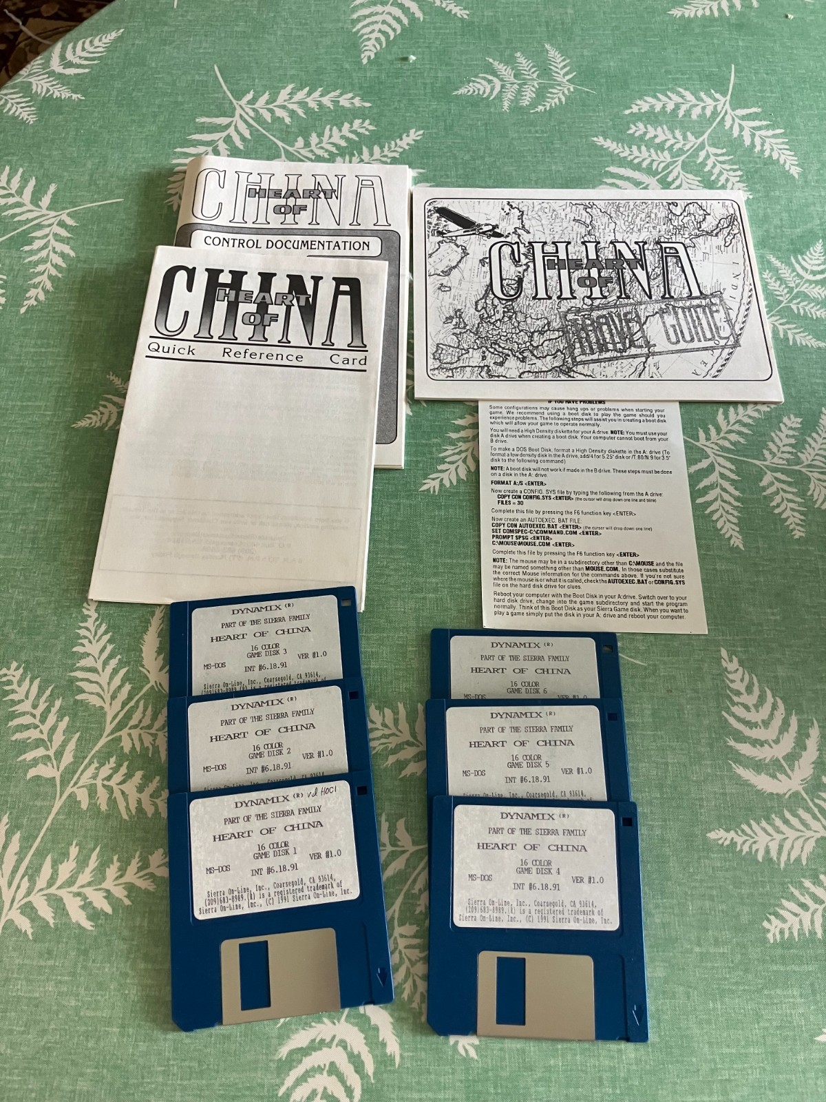 Heart of China (PC, 1991) COMPLETE CIB 3.5″ IBM TANDY