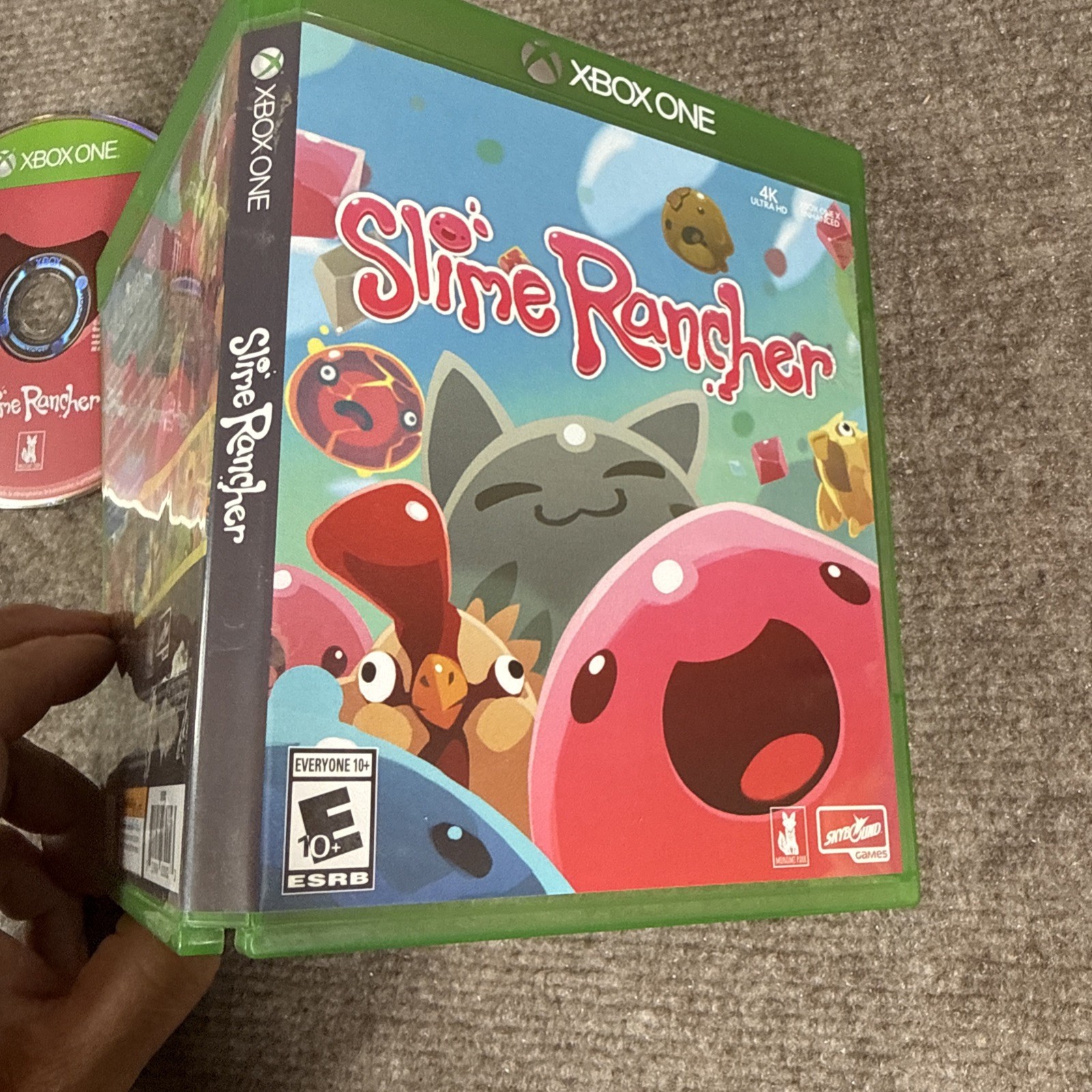 Slime Rancher Xbox One Enhanced Ultra HD Booklet CIB Adult Owned Excellent Disc