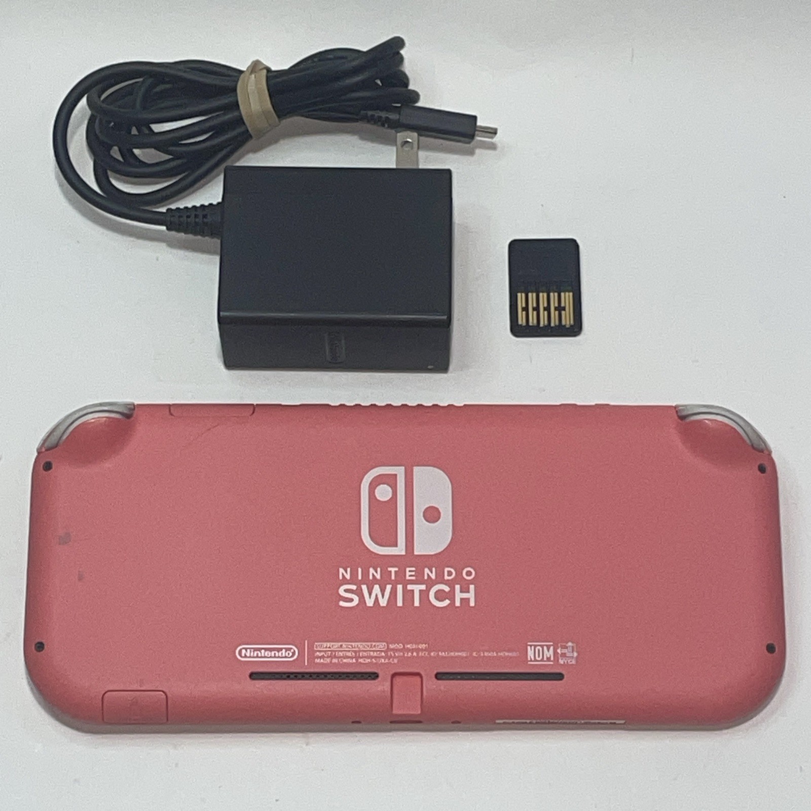 Nintendo Switch Lite Coral HDH-001 32GB W/ Charger & Cars 3 Game Tested READ