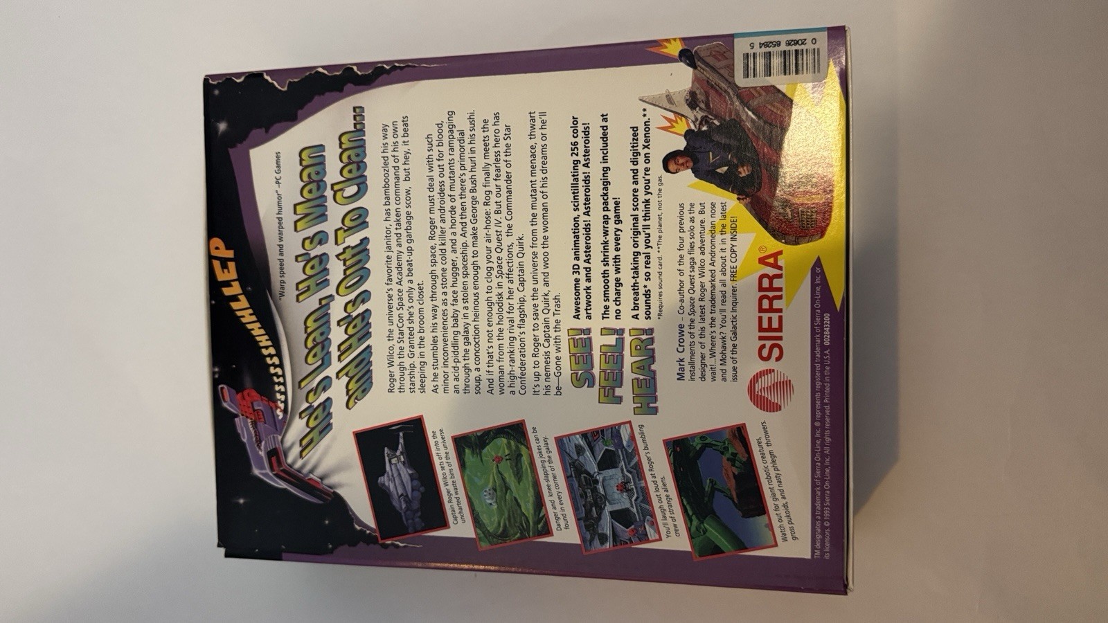 Space Quest V: Roger Wilco Next Mutation Sierra 1993 PC Big Box MS DOS 3.5” Disk