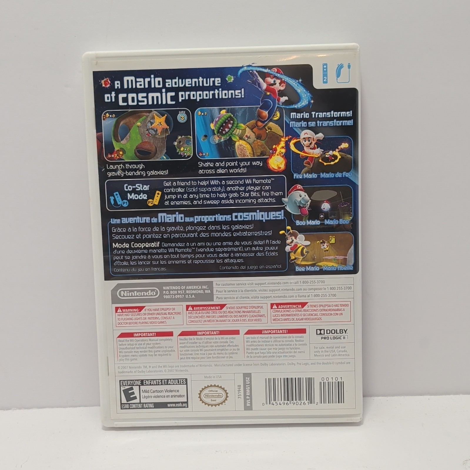 Super Mario Galaxy (Nintendo Wii, 2007) No manual