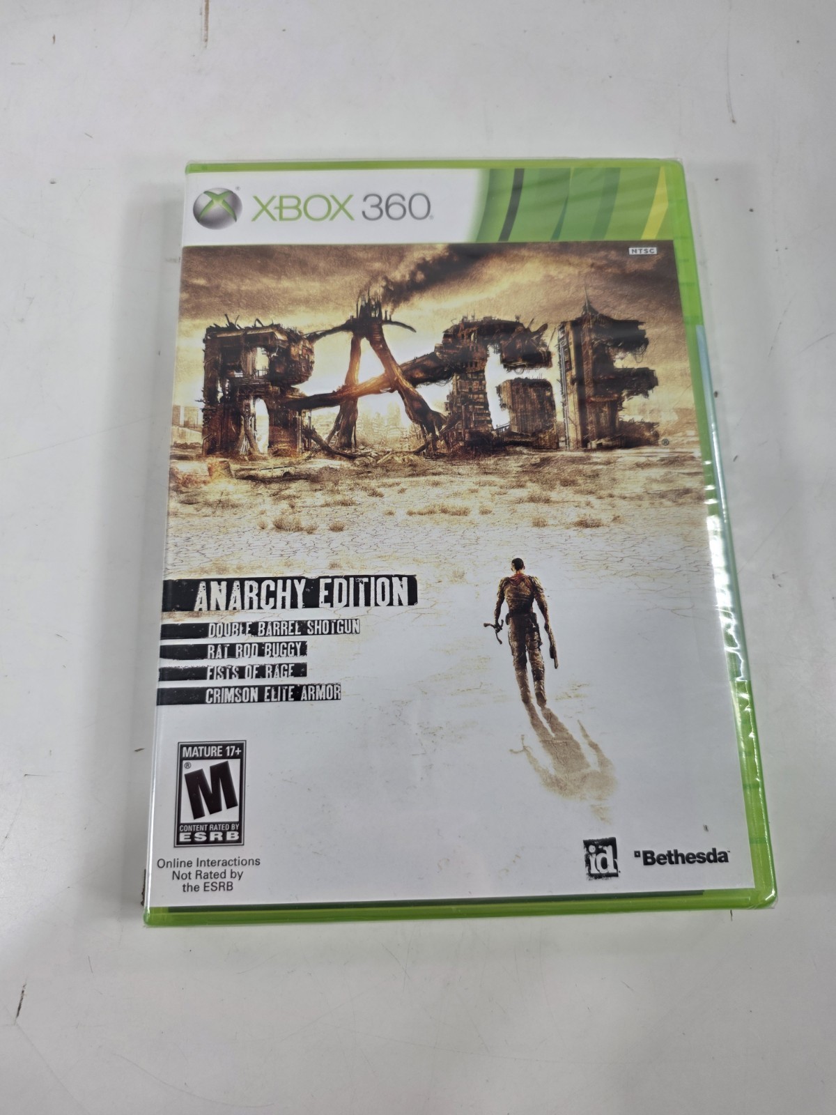 RAGE ANARCHY EDITION First Print w/ Slip Cover Xbox 360, 2011 RARE Sealed