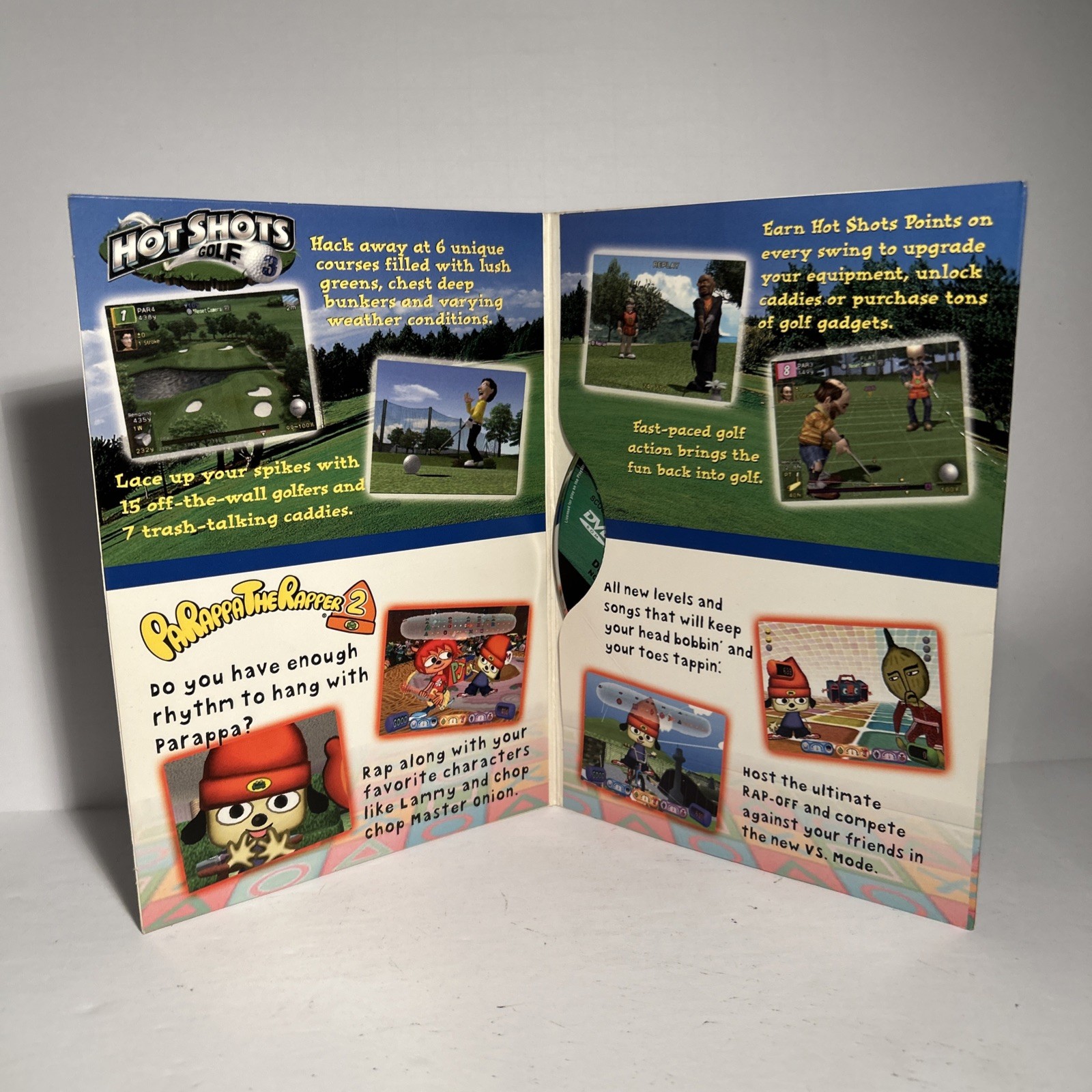 Parappa the Rapper 2 & Hot Shots Golf 3 Double Demo Disc PlayStation 2 PS2