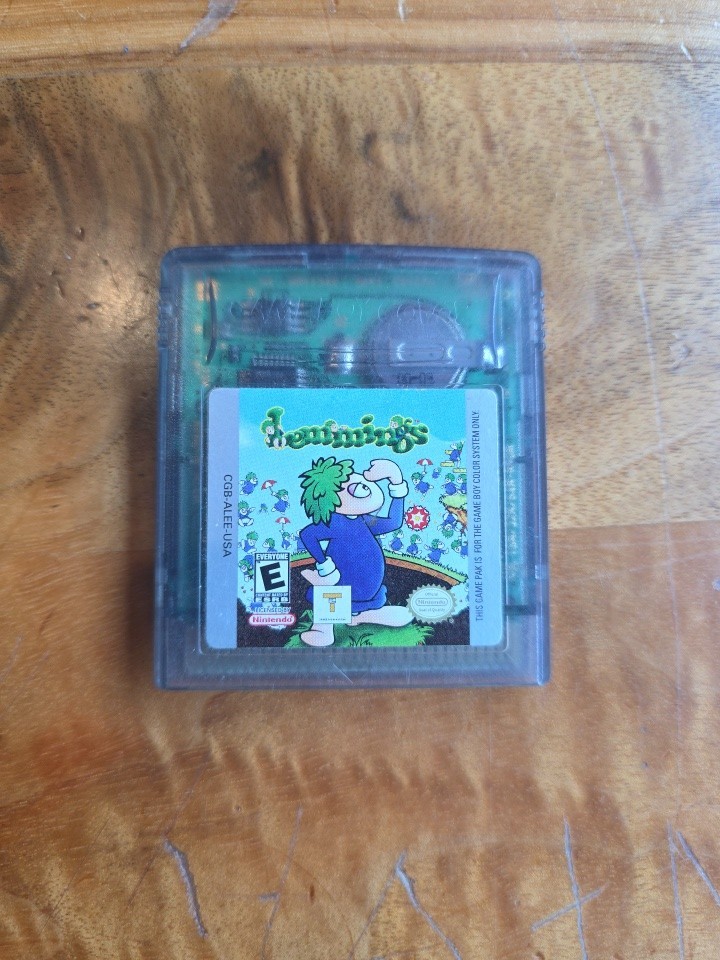 Lemmings (Nintendo Game Boy Color) Authentic Cart – Tested & Working