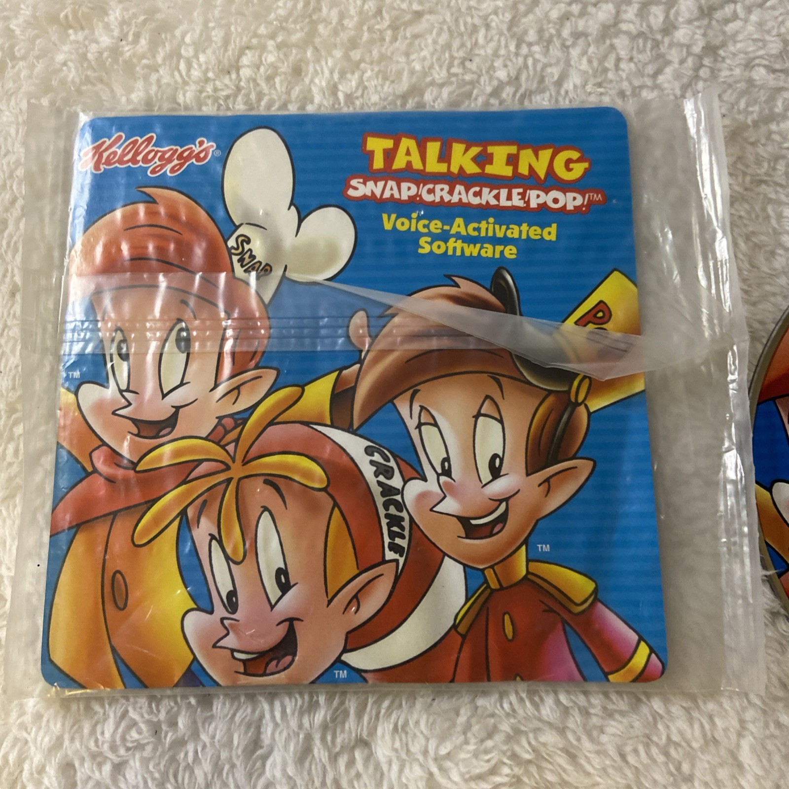 Talking Snap Crackle Pop Voice Activated Software Kellogg’s New CD Bonus Vintage