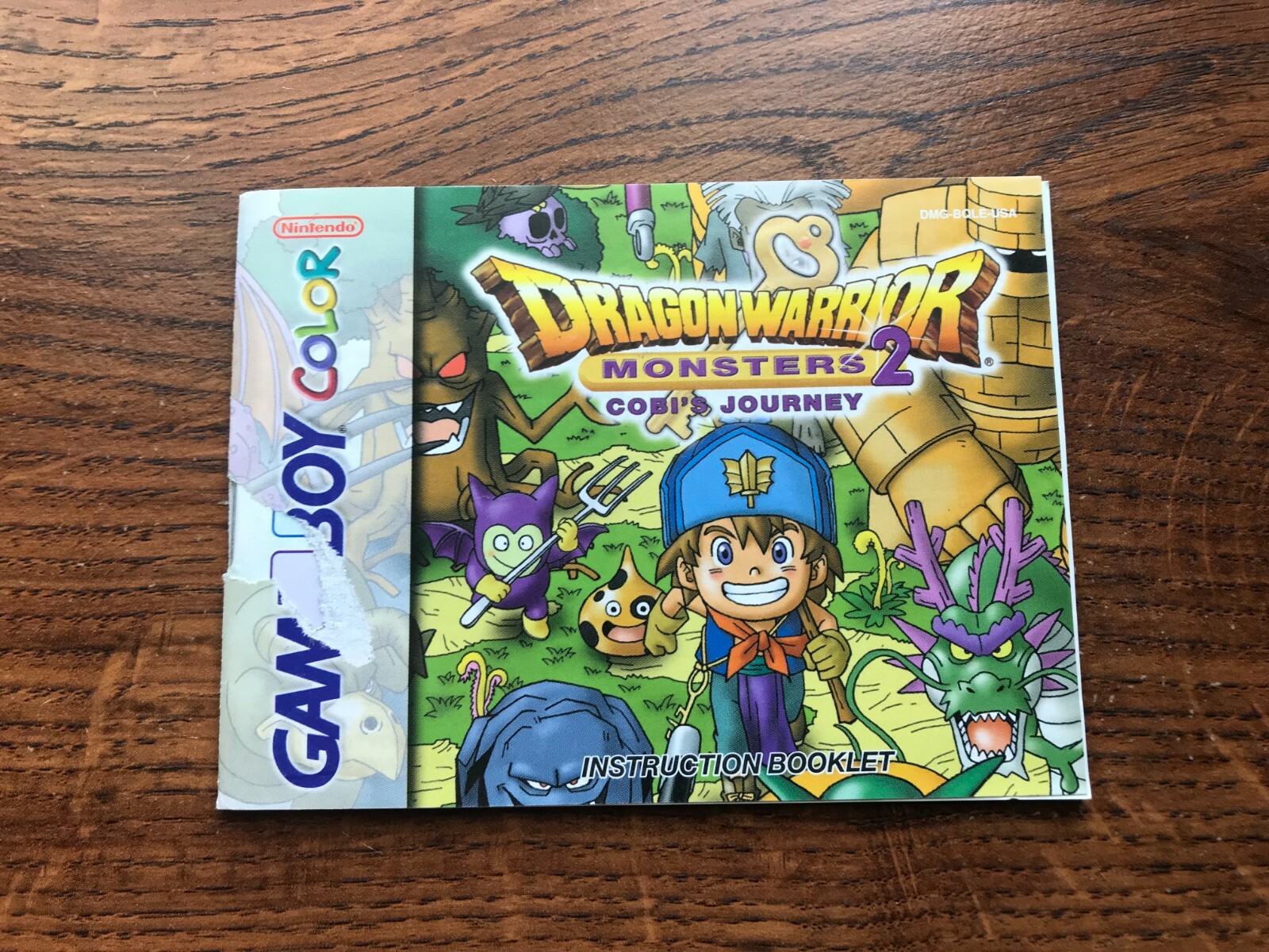 Dragon Warrior Monsters 2 Cobi’s Journey Nintendo Gameboy Color Manual Only