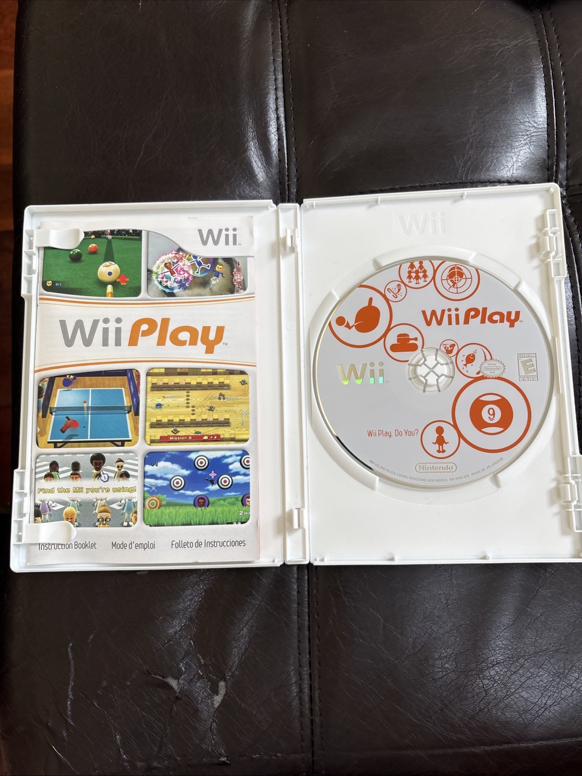Wii Play Nintendo Wii Sports Game Disc, Manual & Case!