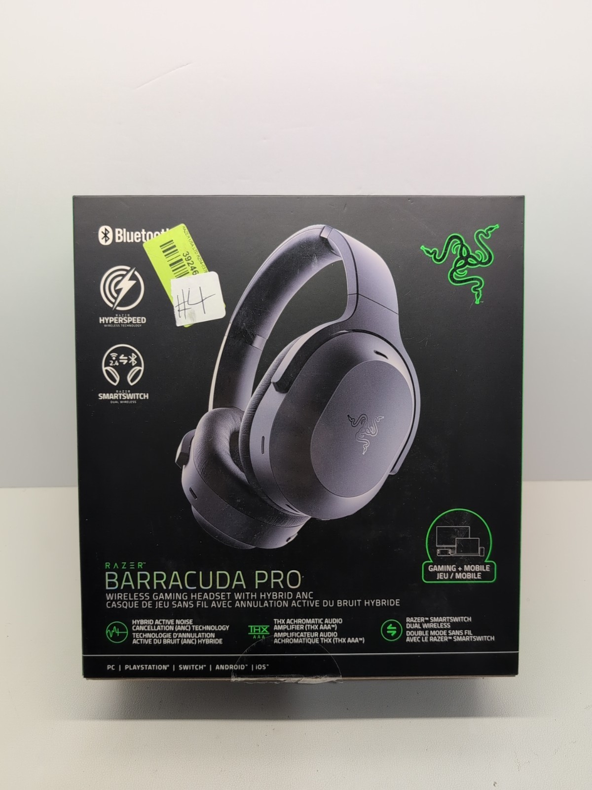Razer Barracuda Pro Wireless Gaming Headset for PC/Console Hybrid ANC W/ Box #4