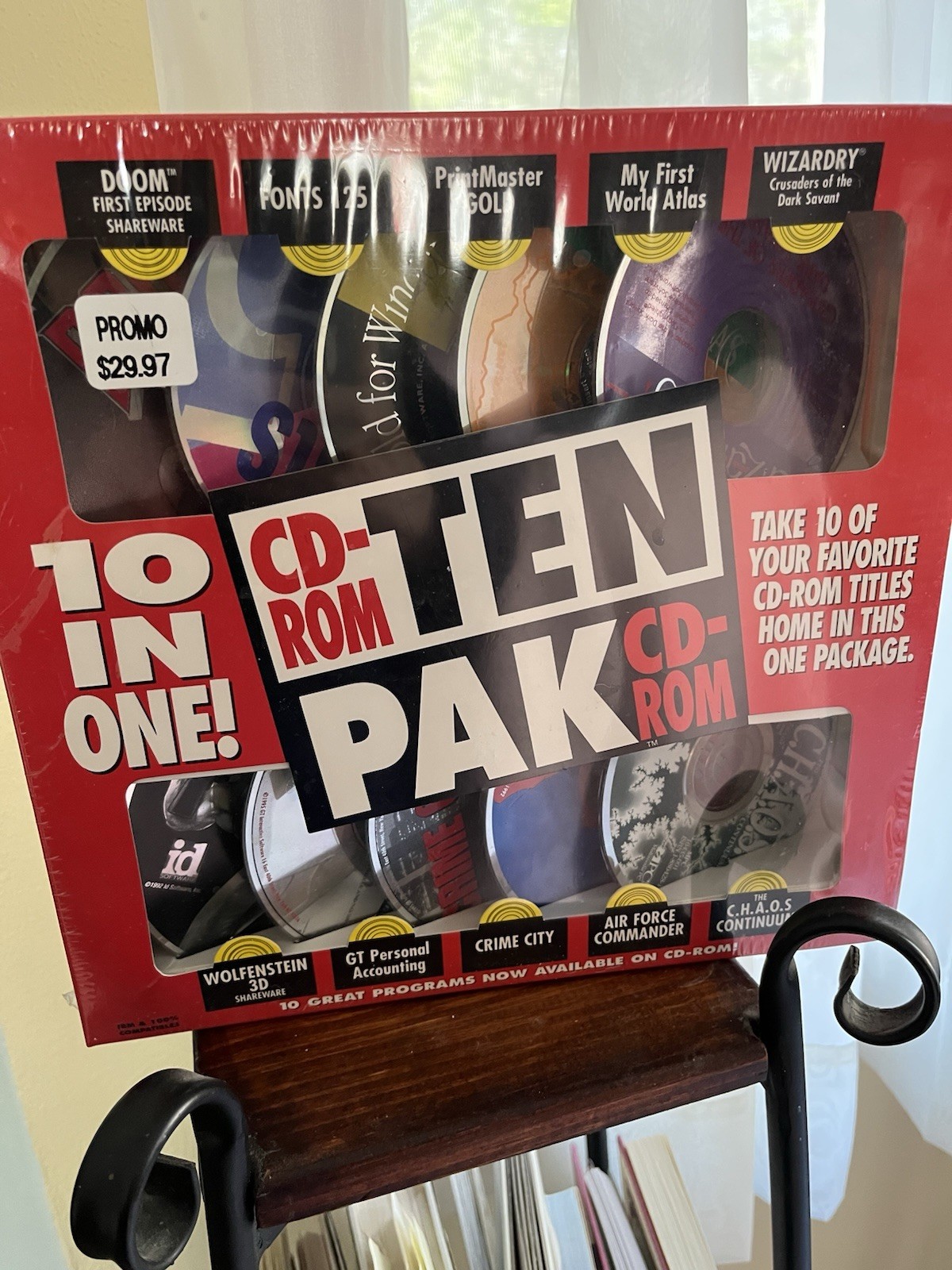 GT Interactive Ten Pack CD Rom Includes Doom And More. 1995