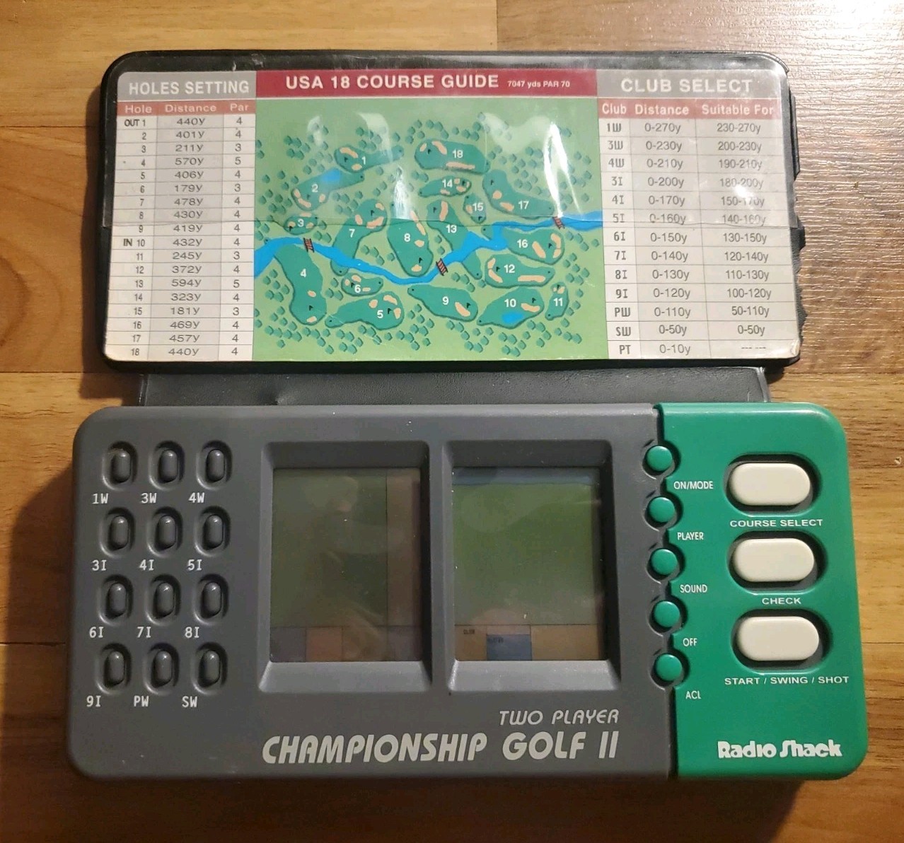 Radio Shack Championship Golf II 2 Handheld Electronic Game Tested Working