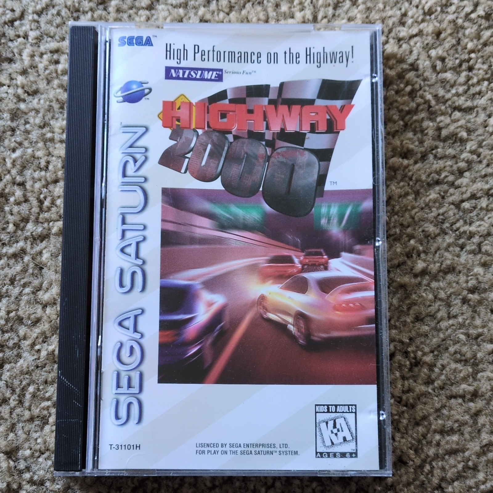 Natsume Highway 2000 Sega Saturn 1996 Racing Arcade Two Player NTSC-U/C