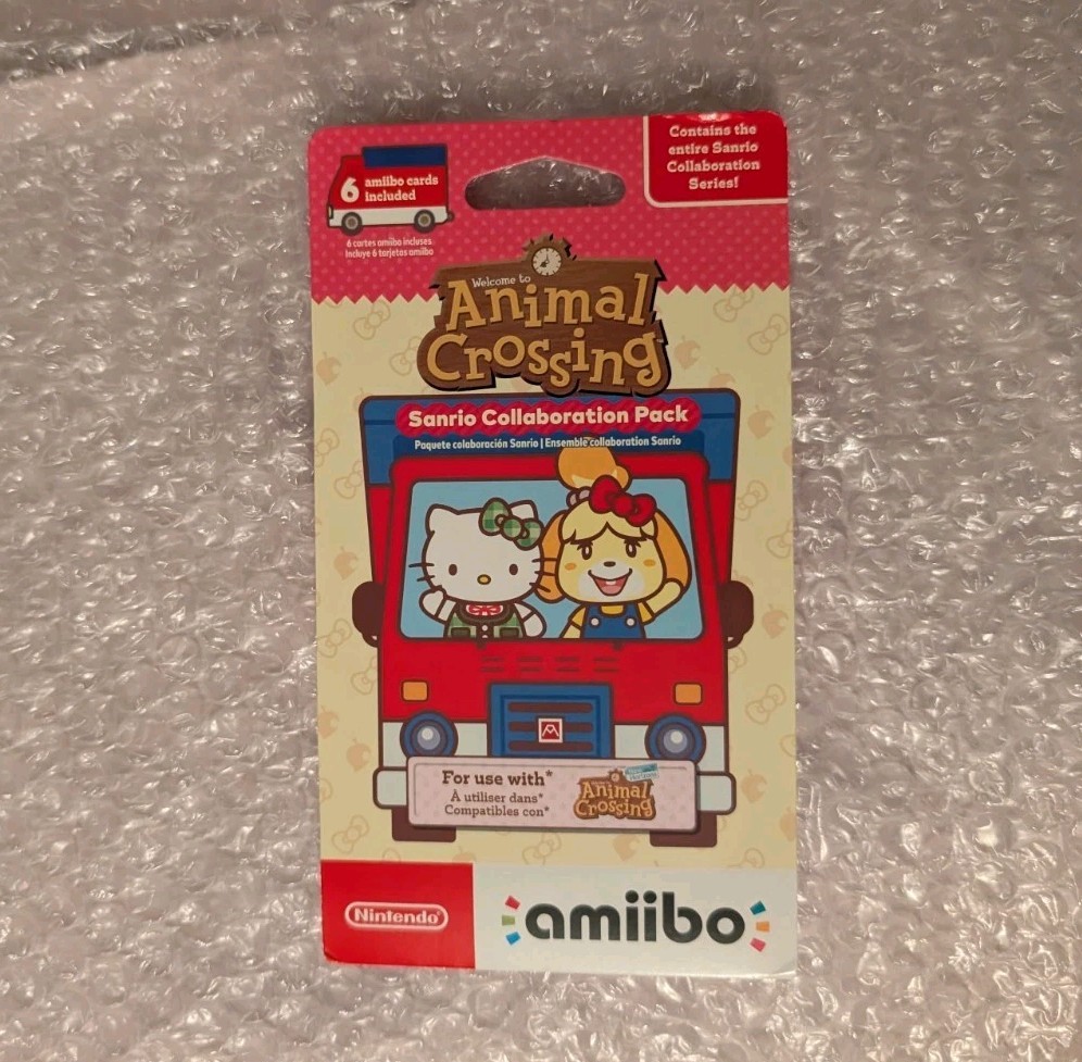 Nintendo amiibo Animal Crossing Sanrio Hello Kitty Collaboration Pack – 6 Cards