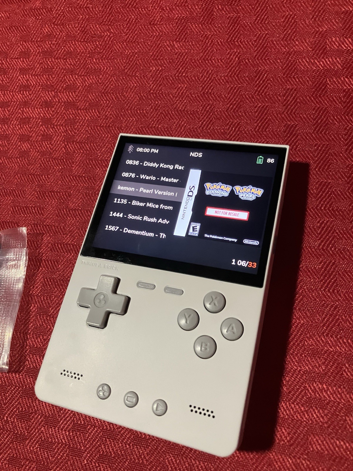 Trimui Brick Handheld Video Game Console W/ 128gb SD Card
