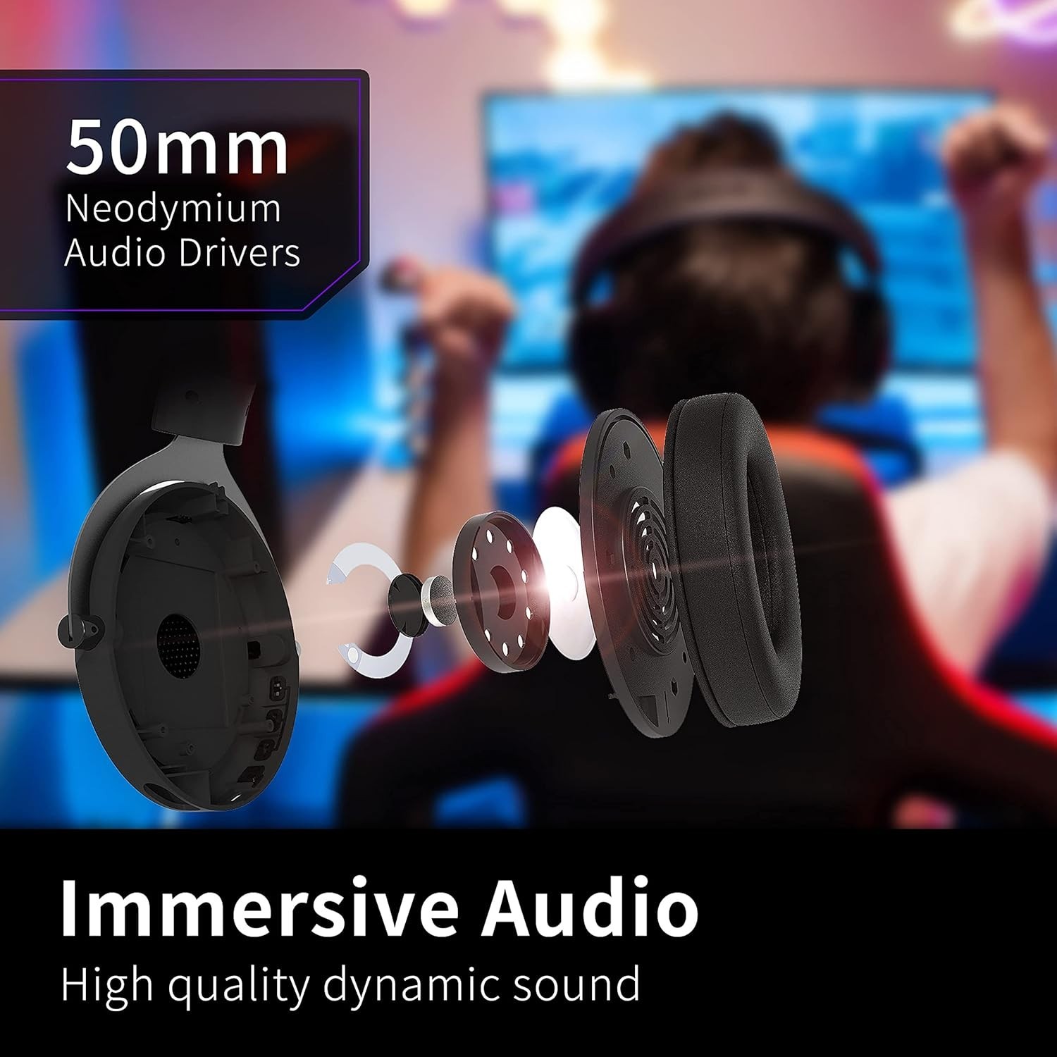 Brook Gaming US 2.4GHz Wireless Headset: Cross-Platform Gaming Headset Ver.2026