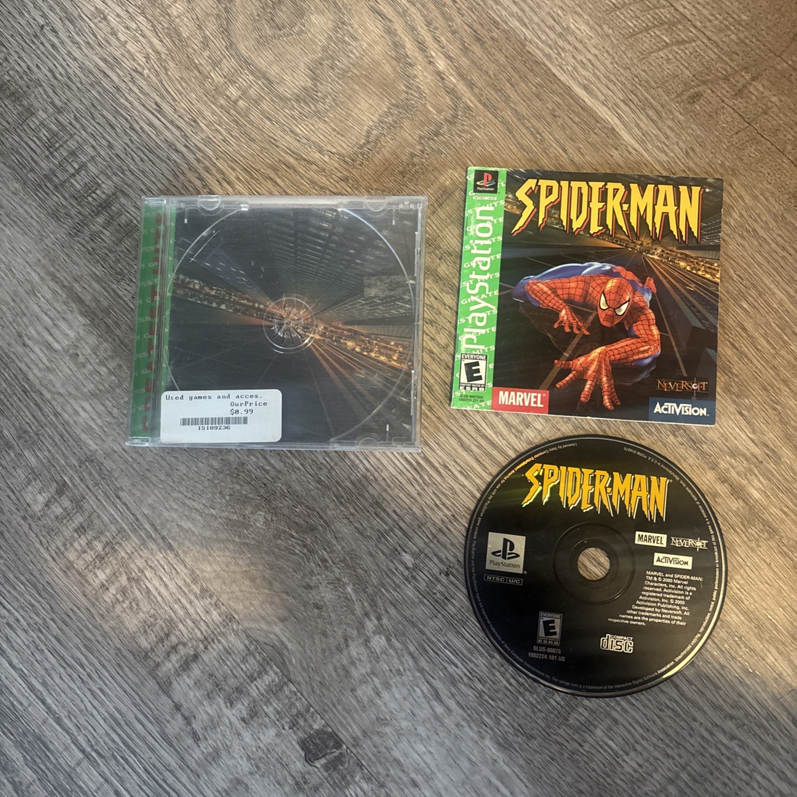 Spider-Man (Sony PlayStation 1, 2000) Complete Greatest Hits