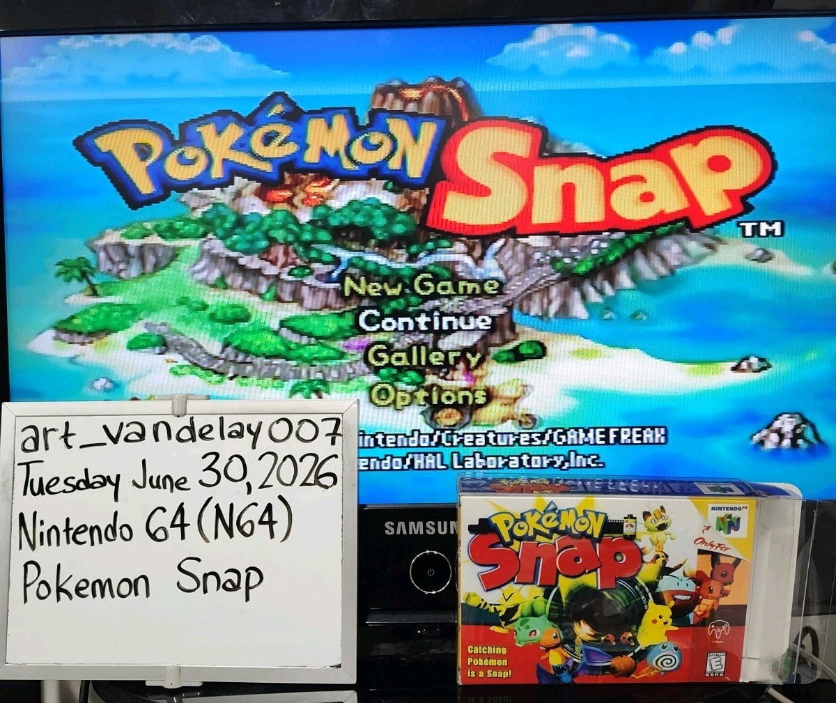 Pokemon Snap (N64, 2000) *VGC w/ Manual + Case Protector* Cleaned & Tested! READ