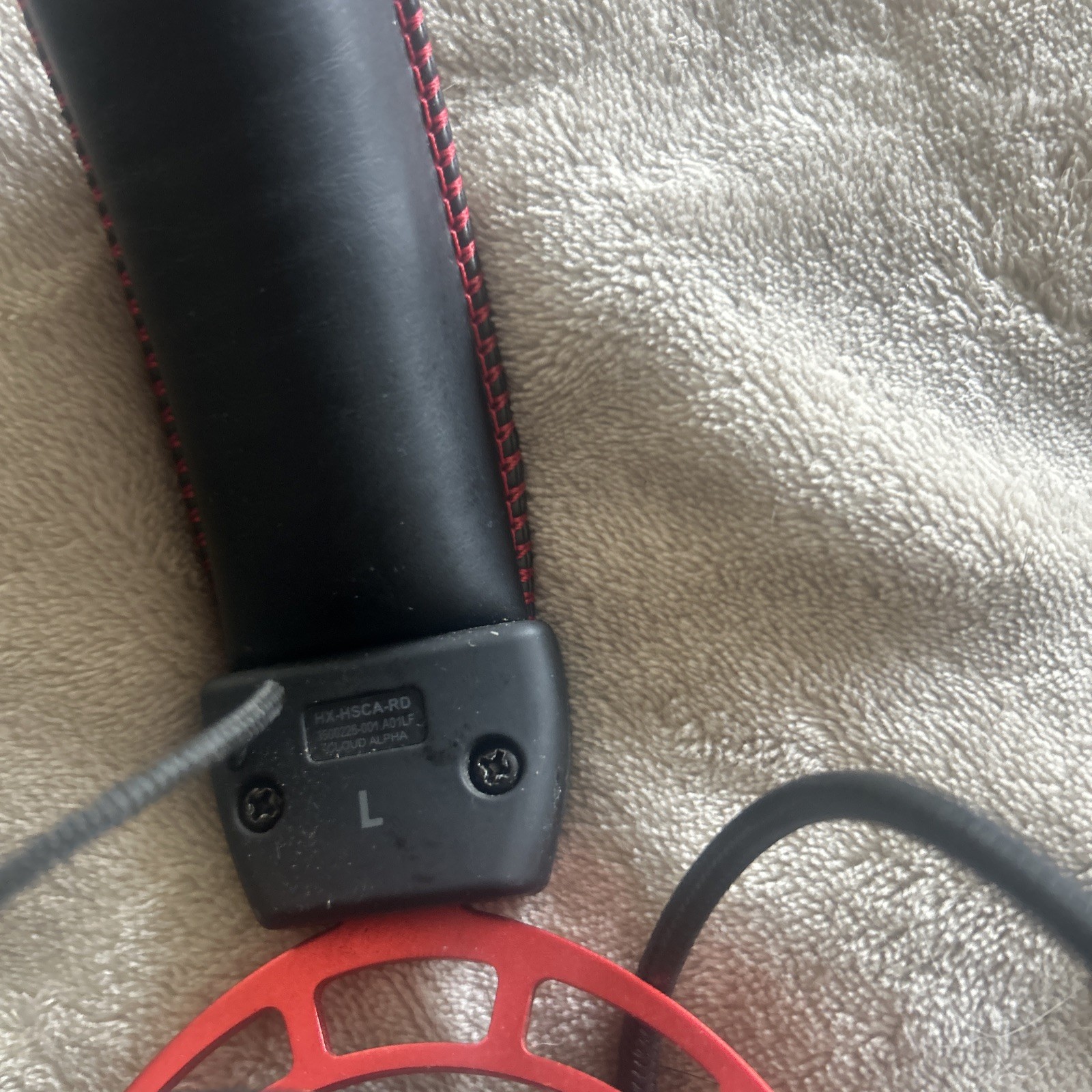 HyperX Cloud Alpha Gaming Headset Red- Preowned Audio Cable