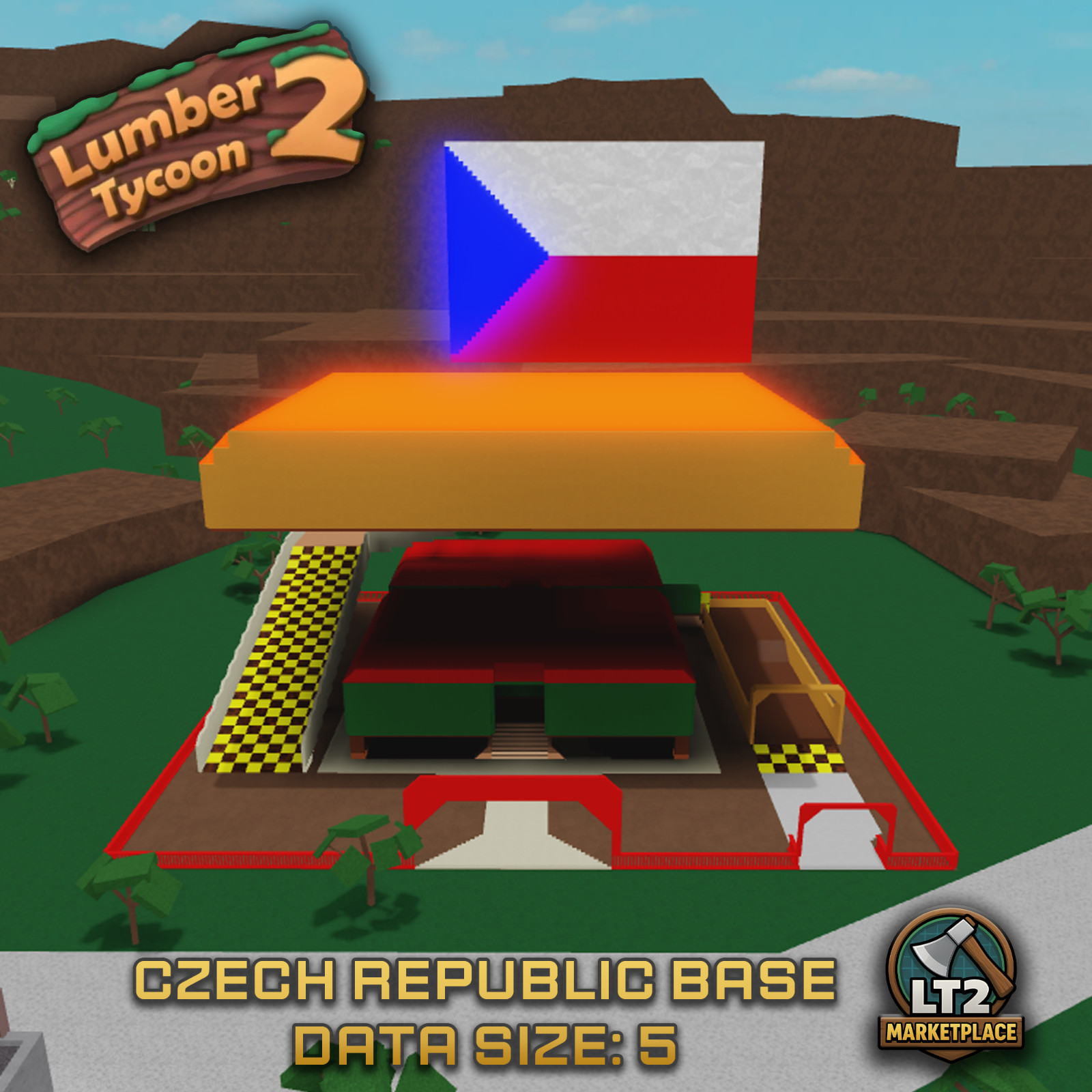 Lumber Tycoon 2 Czech Republic Rare Base⚡Fast Service + Discounts⚡