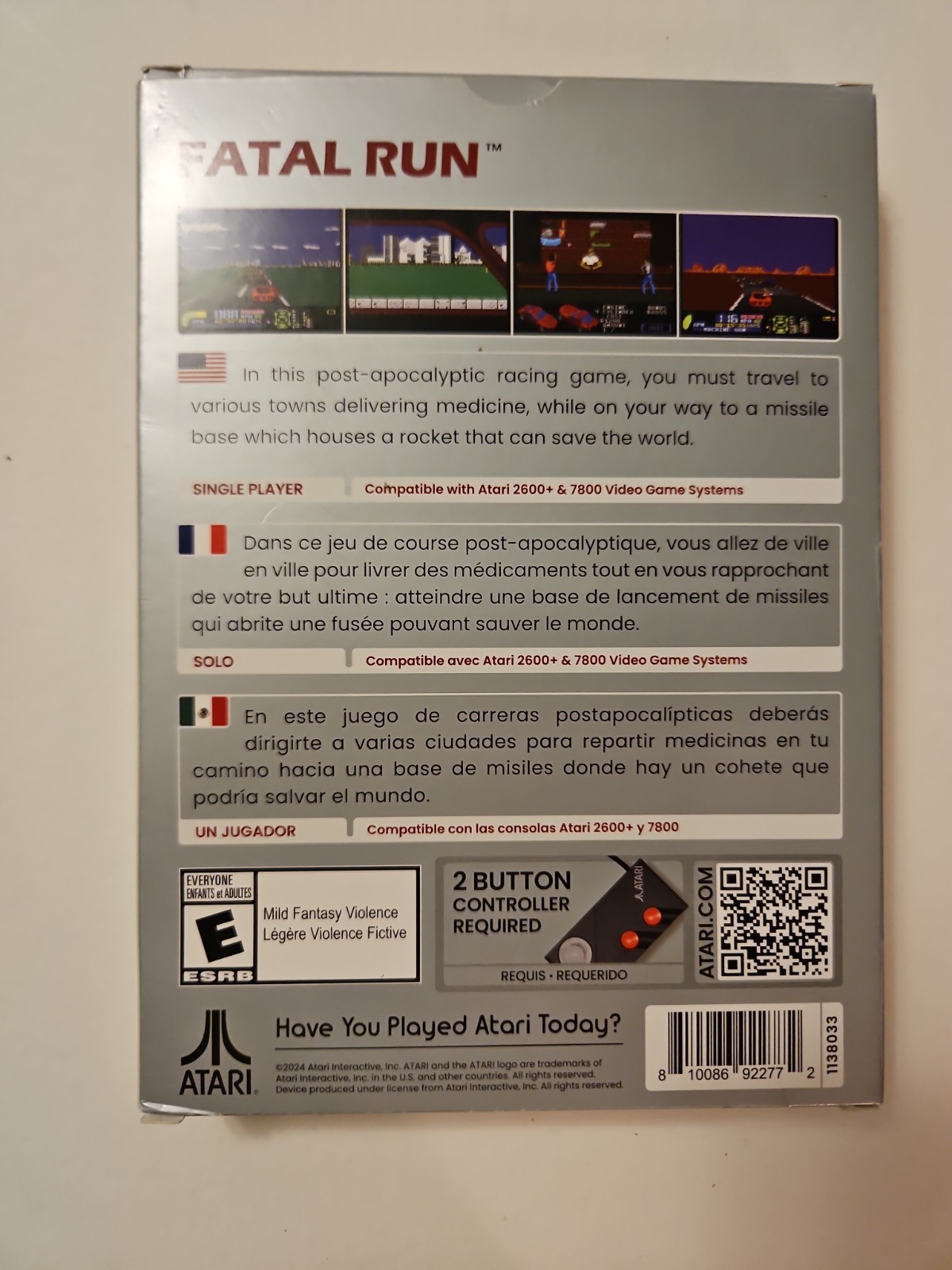Fatal Run (Atari 7800, 2024)