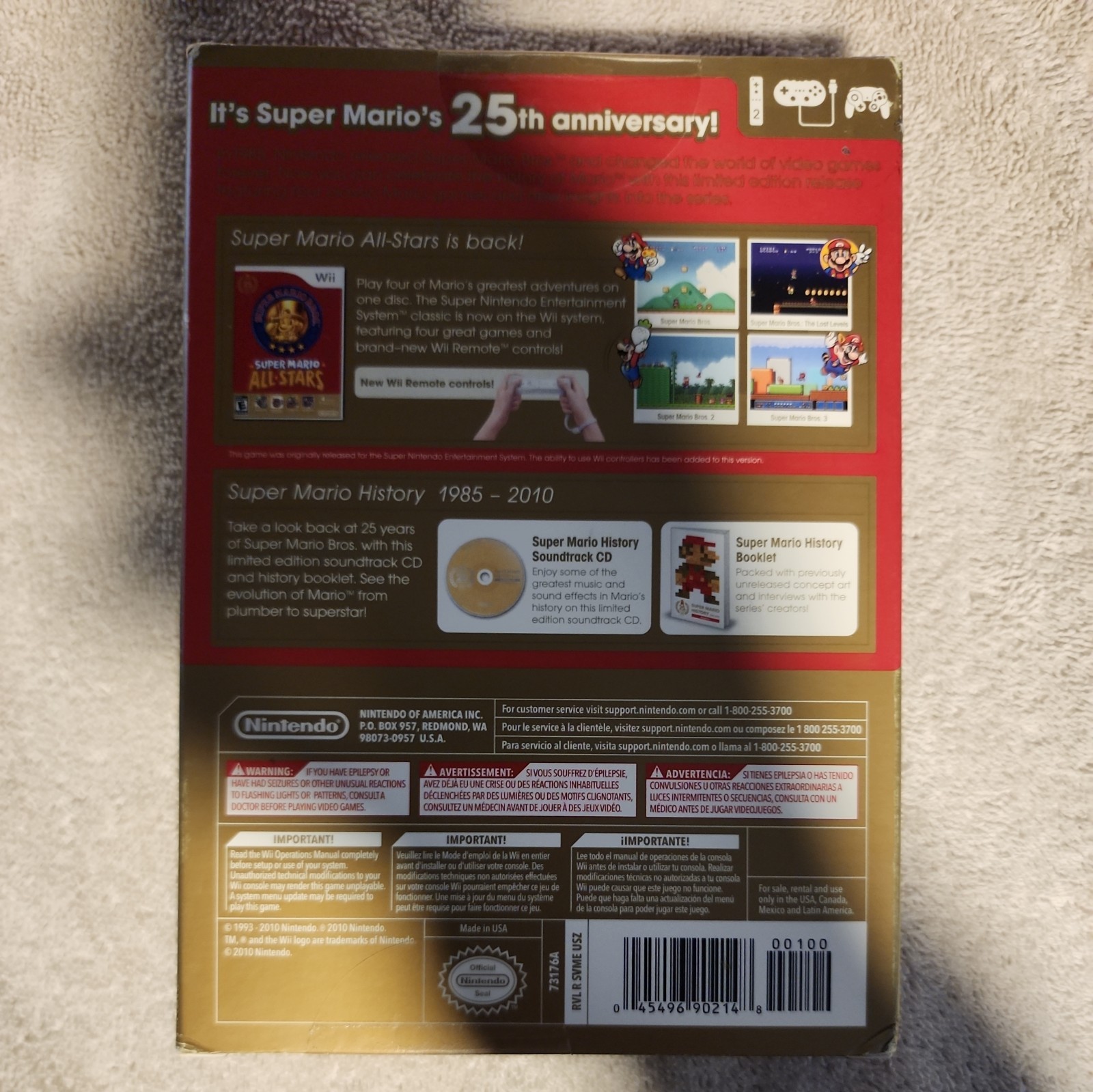 Super Mario All Stars Limited Edition Nintendo Wii 2010 Brand New