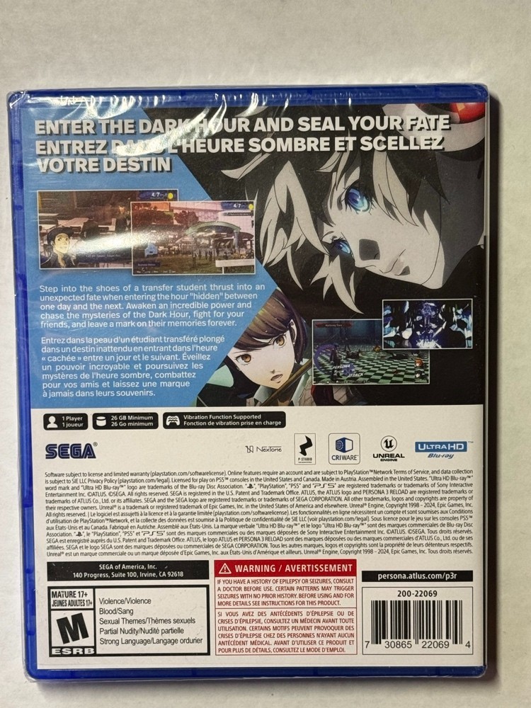 Persona 3 Reload – Sony PlayStation 5