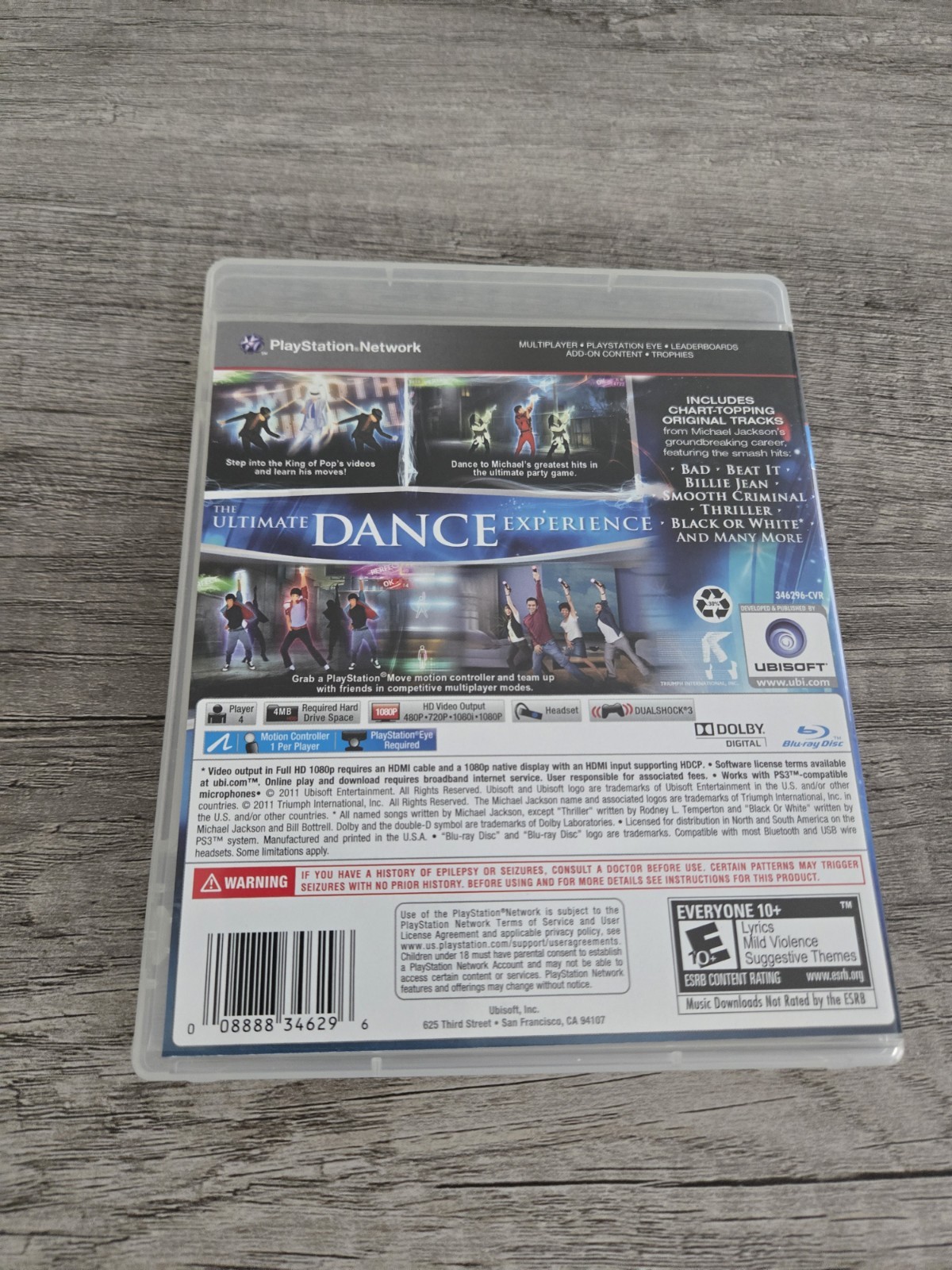 Michael Jackson The Experience PlayStation 3 PS3