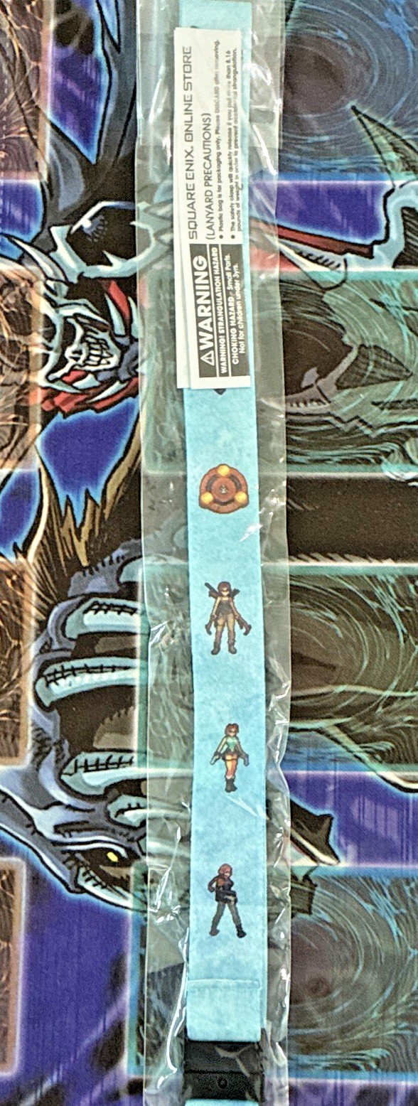 Square Enix Tomb Raider Lara Croft Light Blue Lanyard Key Strap 2016