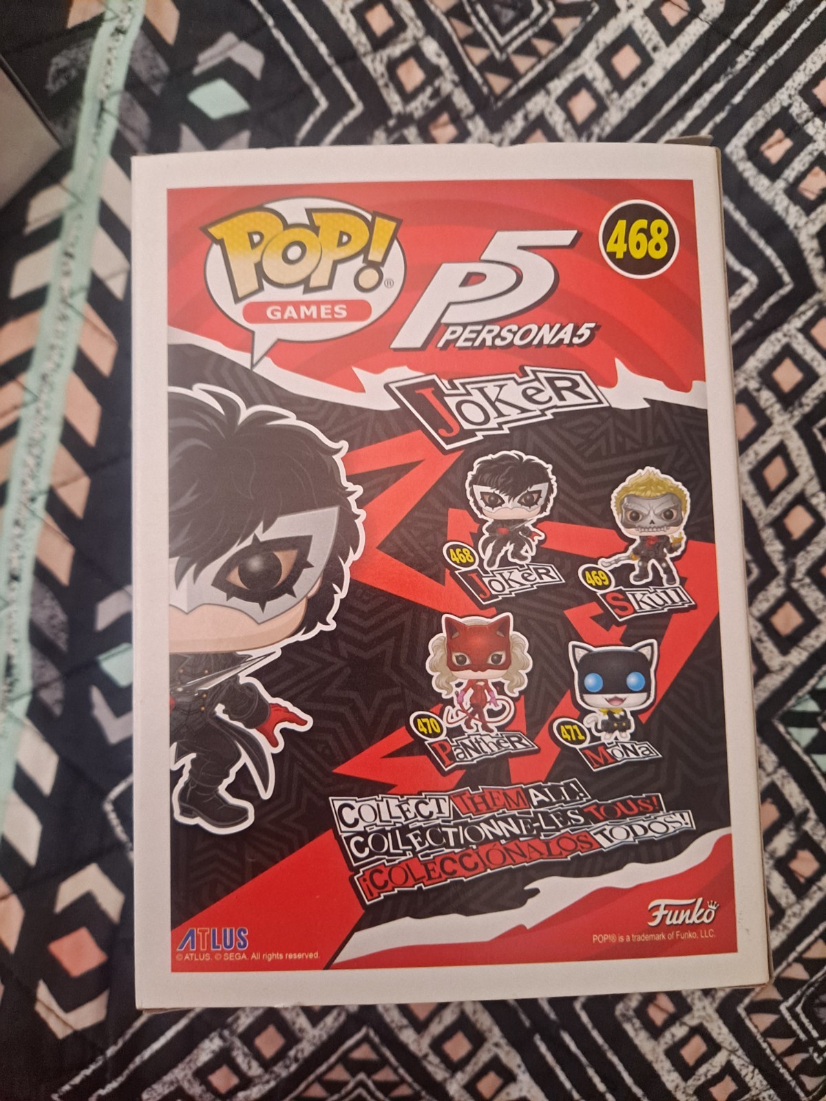 Funko POP! Games Persona 5 Mona #471 & Joker #468 Vinyl Figure Lot