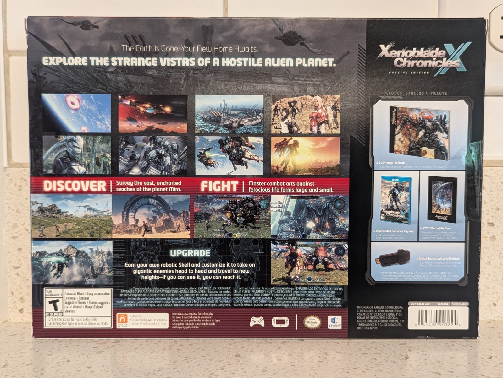 Xenoblade Chronicles X Wii U Factory Sealed Special Edition Art Book USB