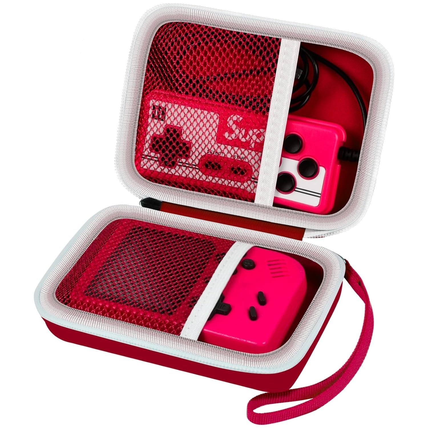 Durable EVA Case for Retro Handheld Consoles – Organizer with 2 Compartments