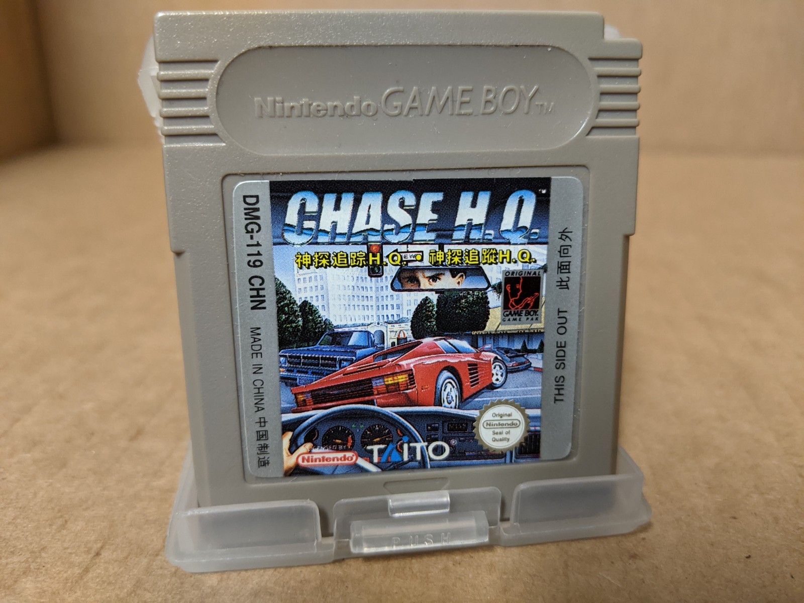 Authentic Chase HQ Chinese Variant DMG-119 CHN Nintendo Gameboy China H.Q.