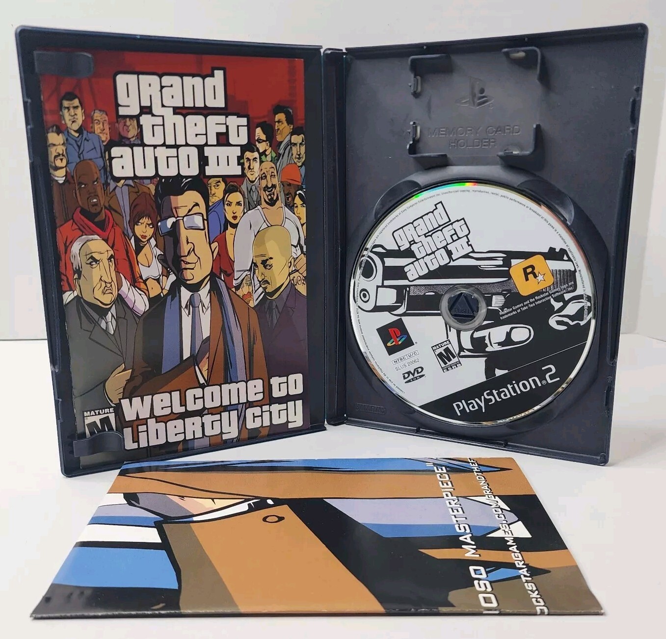 Grand Theft Auto III (Sony PlayStation 2, PS2 2003) w/ Manual & Map Included
