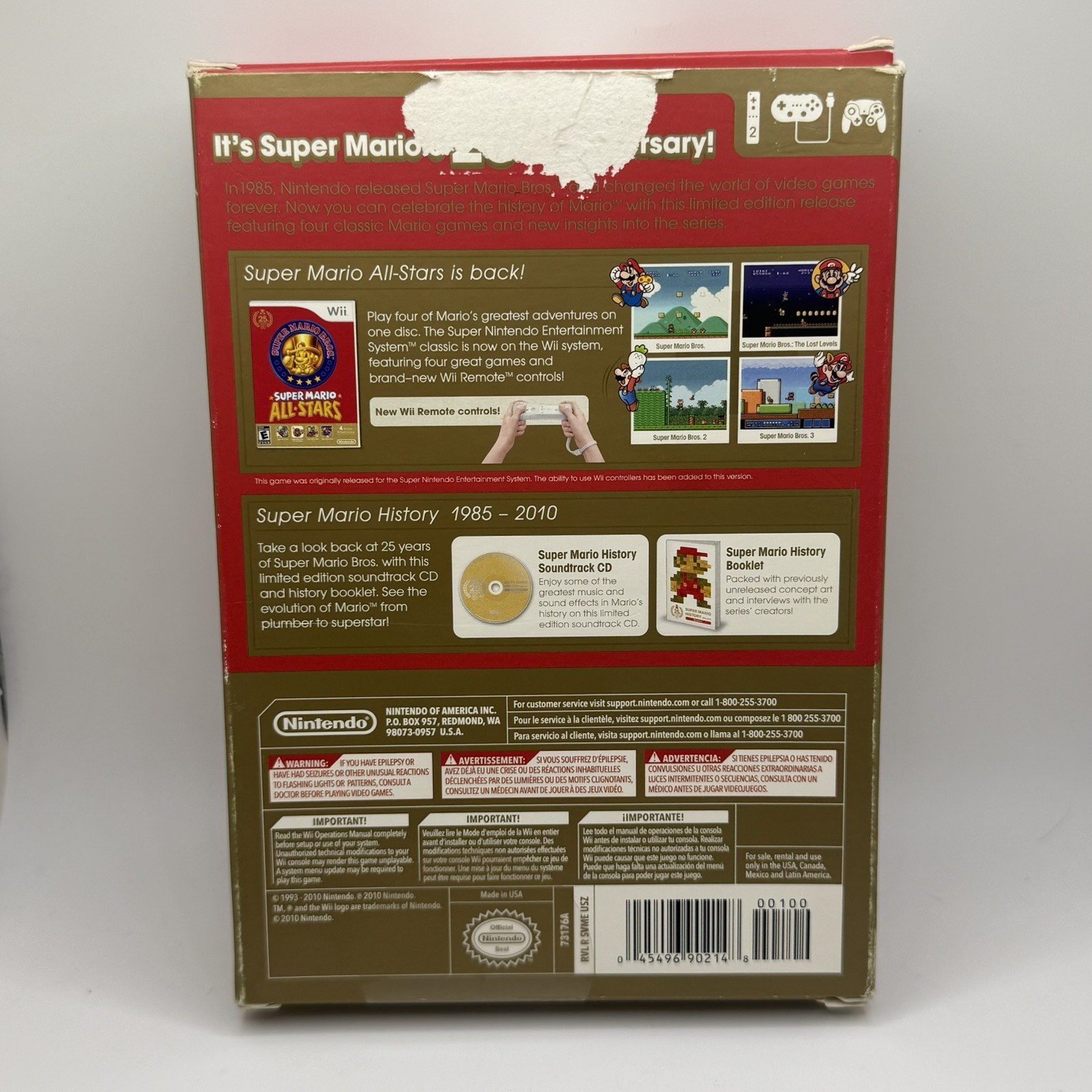 Super Mario All-Stars 25th Anniversary Limited Edition (Nintendo Wii, 2010)