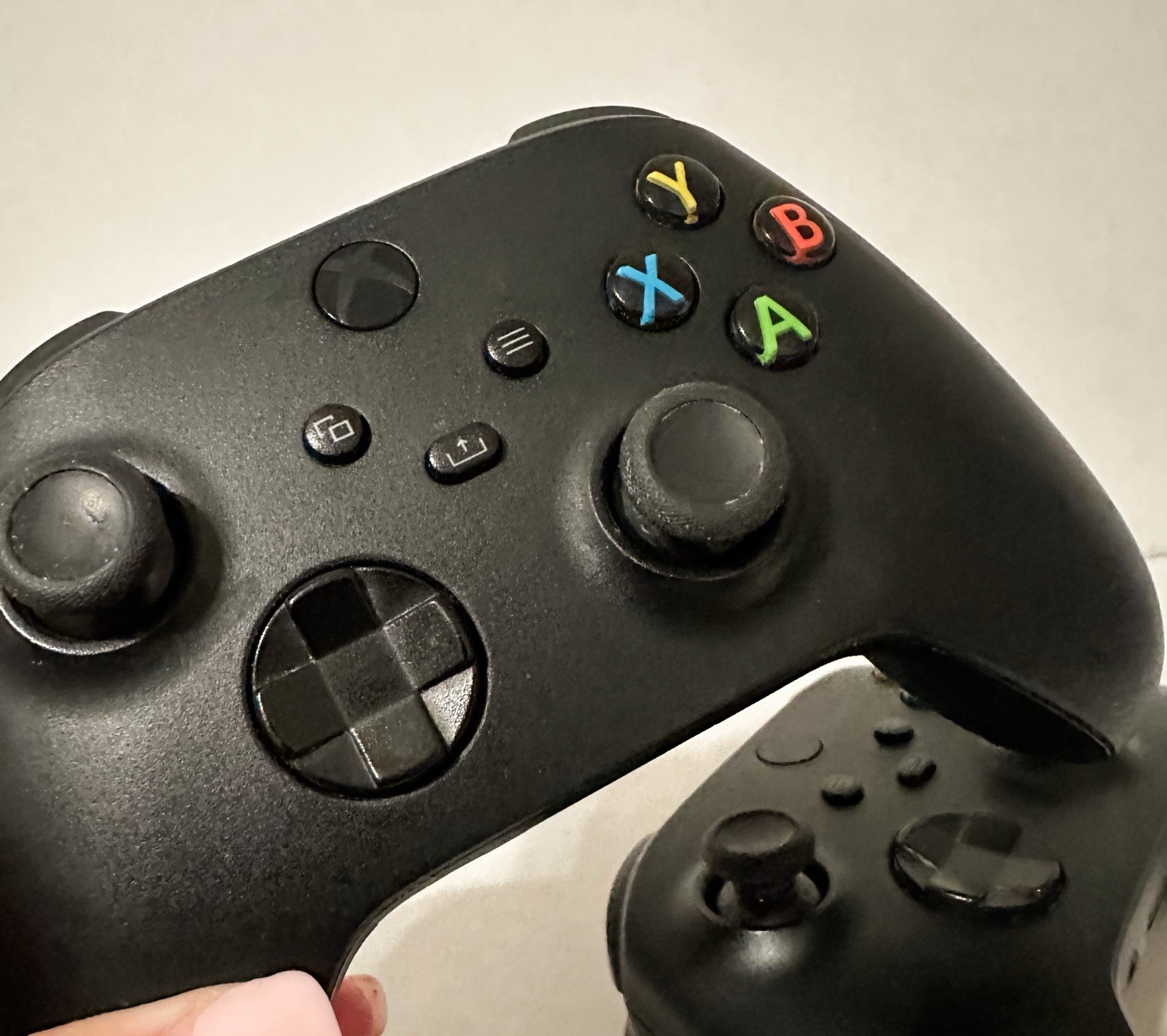 Lot Of 2 Microsoft Xbox Wireless Controller Black Model 1914 No Battery Covers