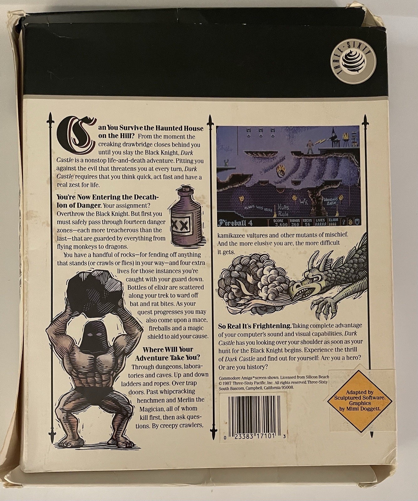 DARK CASTLE – Commodore 64 C64/128