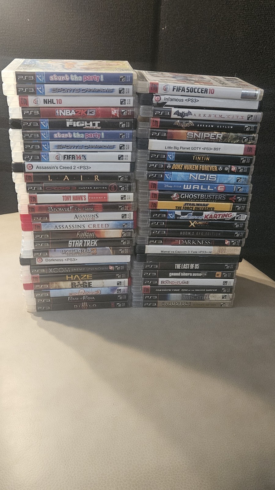 Lot Of 49 Ps3 PlayStation 3 Games Action Racing Horror Shooter Kids