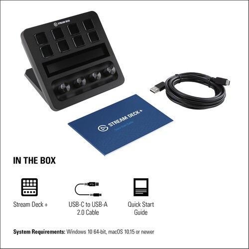 Elgato Stream Deck Plus – (Black) 20GBD9901