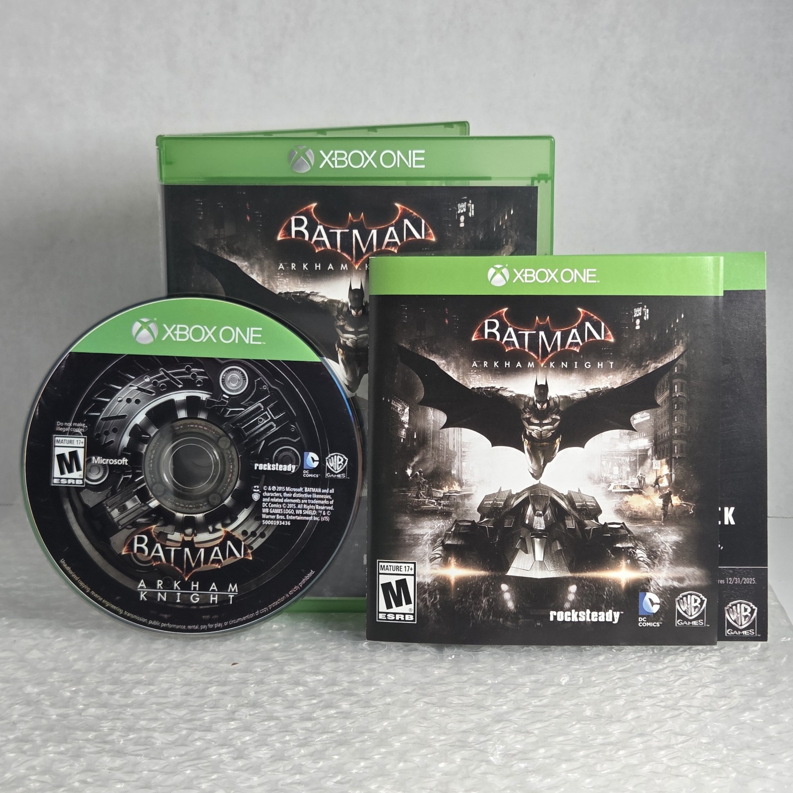 Batman Arkham Knight Xbox 1 One Complete In Box CIB Tested Rocksteady DC Comics