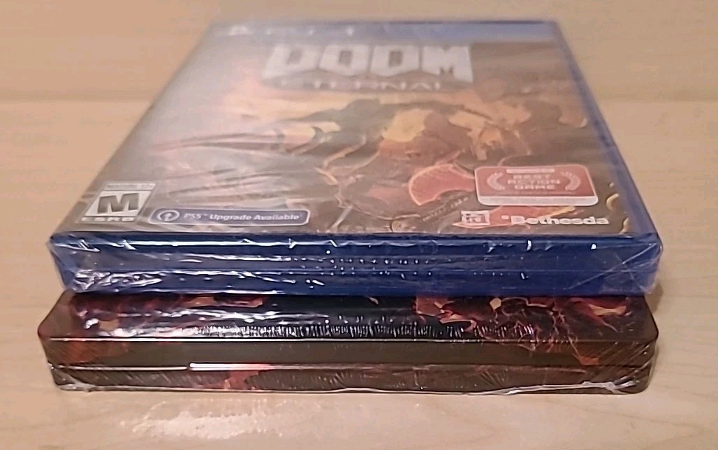 Doom Eternal Standard Edition (PlayStation 4 PS4) w/ SteelBook Brand New Sealed
