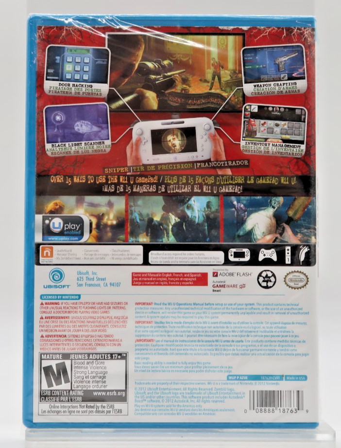 Zombi U (Nintendo Wii U, 2012) Brand New