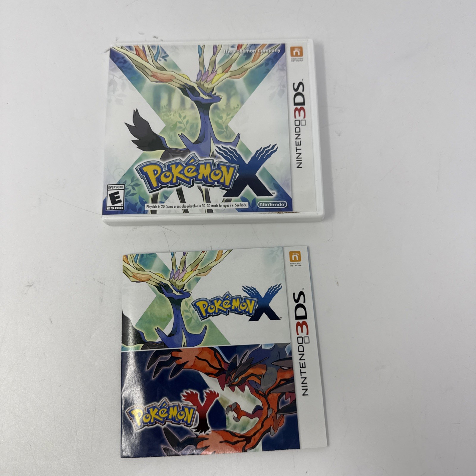 Pokemon X 3DS (Nintendo 3DS, 2013) Case & Manual Only – Game NOT Included!