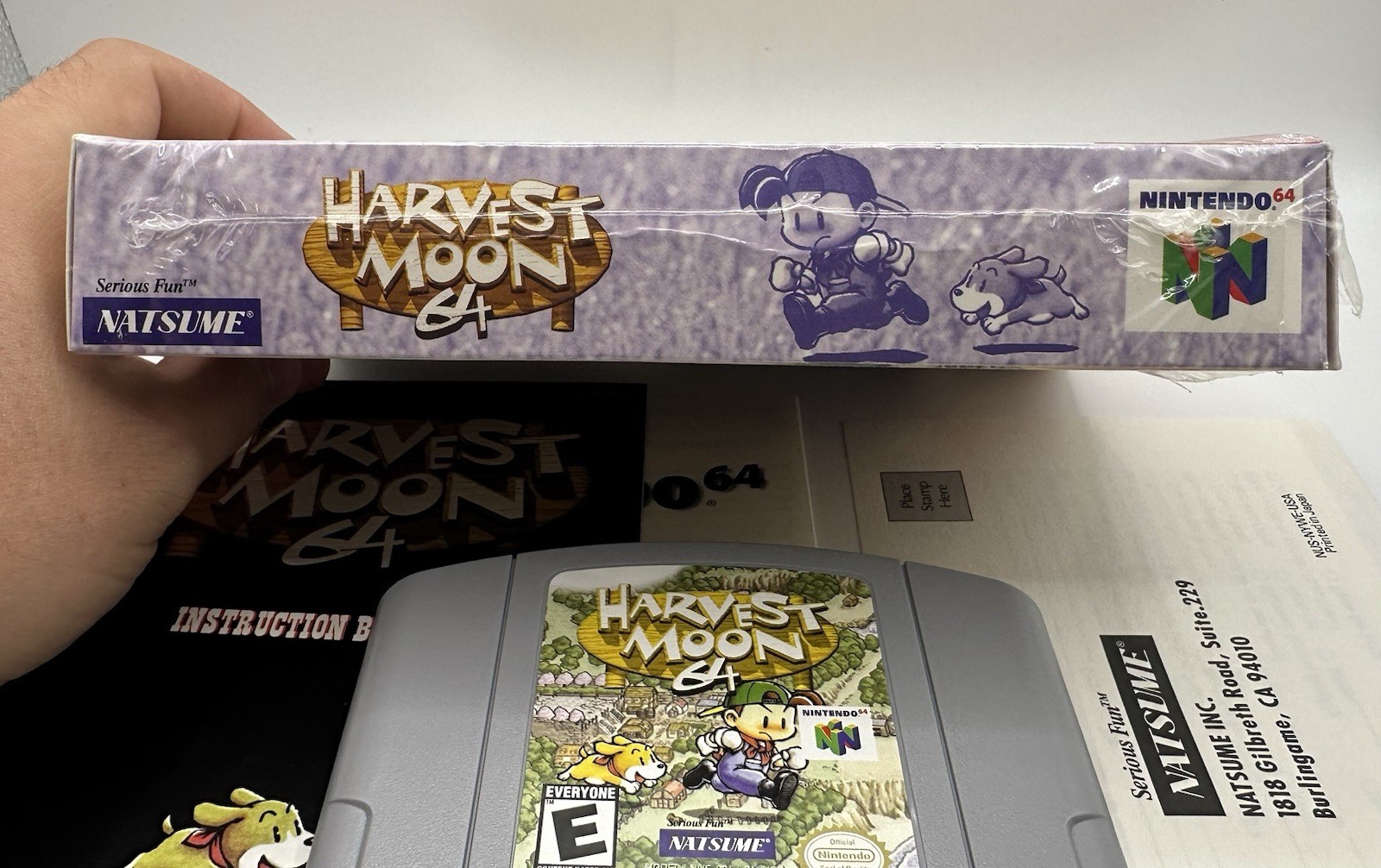Harvest Moon 64 (Nintendo 64, 1999) N64 Complete Cellophane CIB Rare