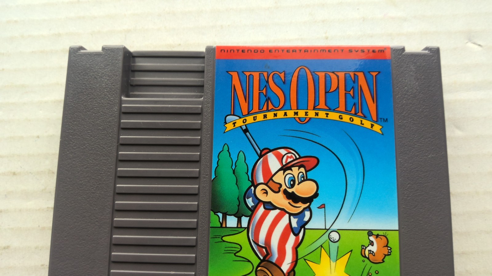 Vintage NES Open Golf Video Game Nintendo 1985 Cartridge 80’s Toys 1980’s