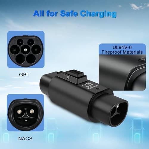 NACS to GBT Adapter Electric Vehicle Charging Adapter Compatible with NACS