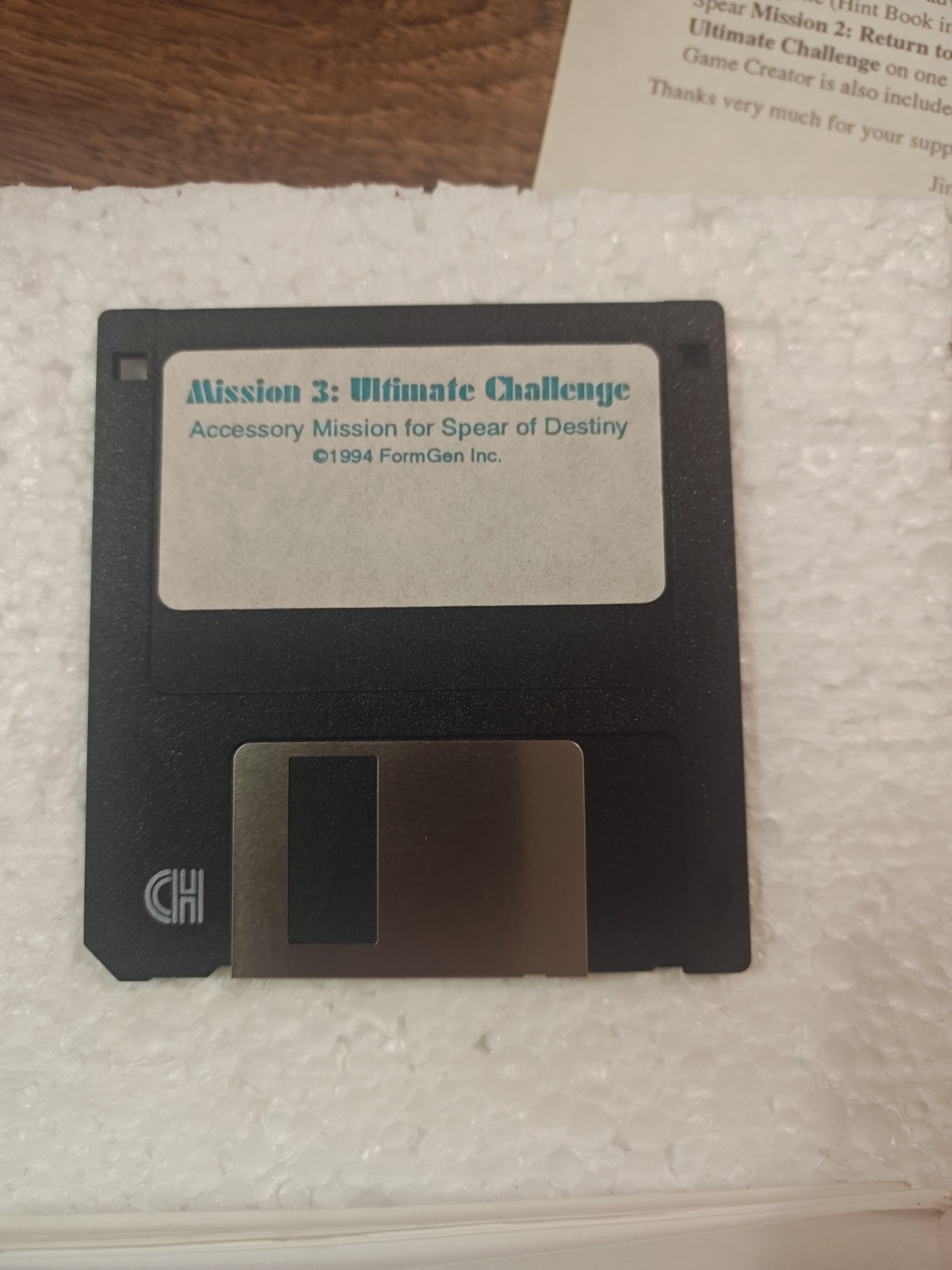 Wolfenstein Spear of Destiny Mission 3: Ultimate Challenge Complete In Box PC