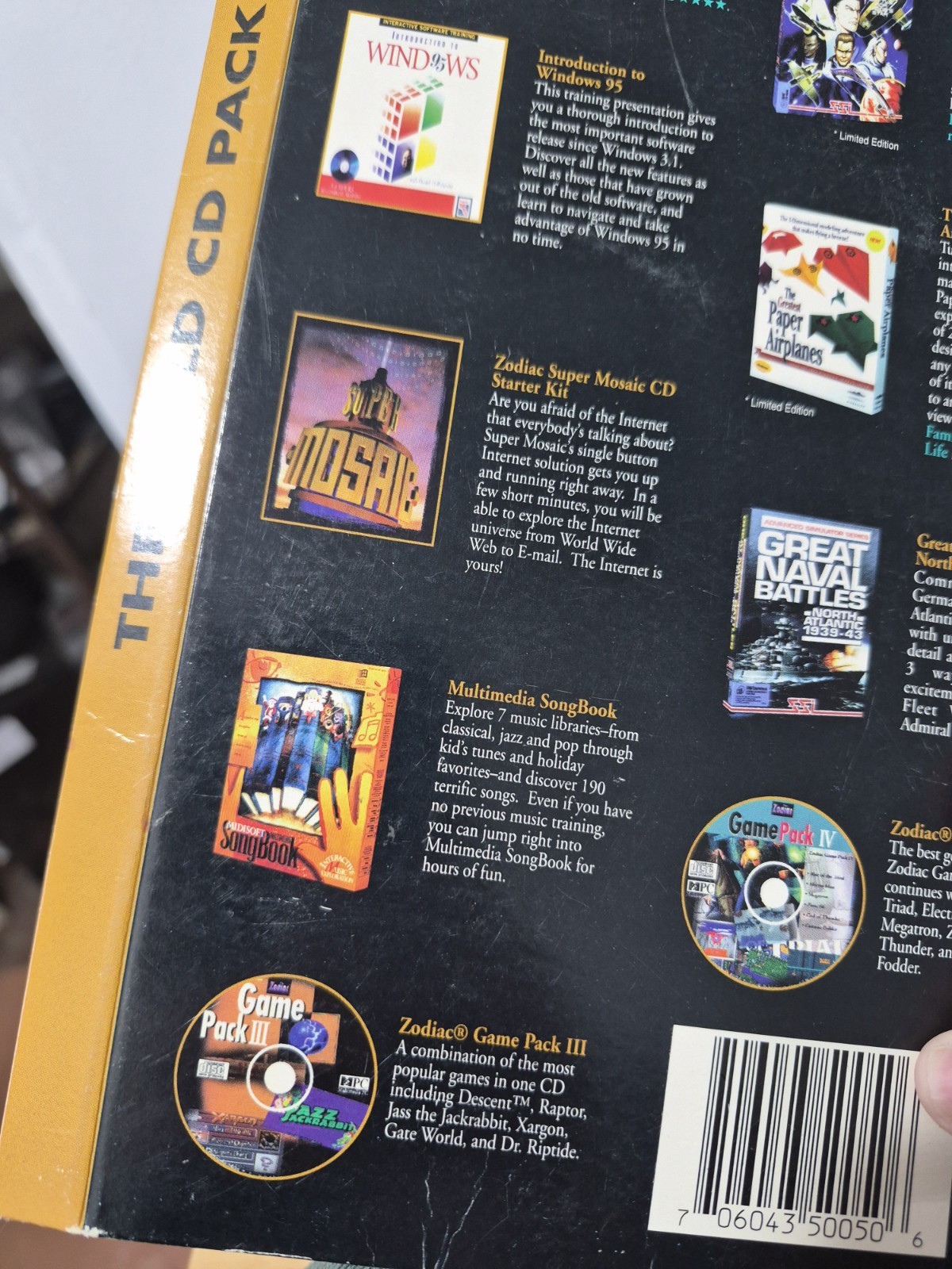 The Gold CD Pack PC Software/Game Collection Bundle Windows 95