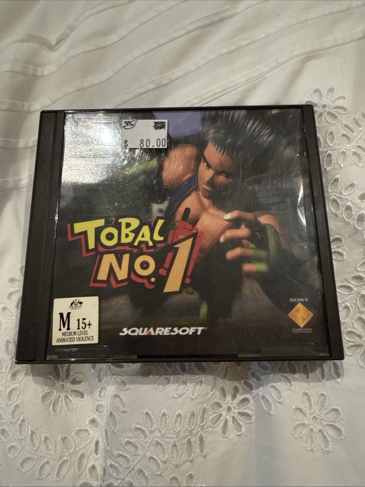 1996 Squaresoft Tobal No 1 PS1 Playstation 1 Game + Manual PAL